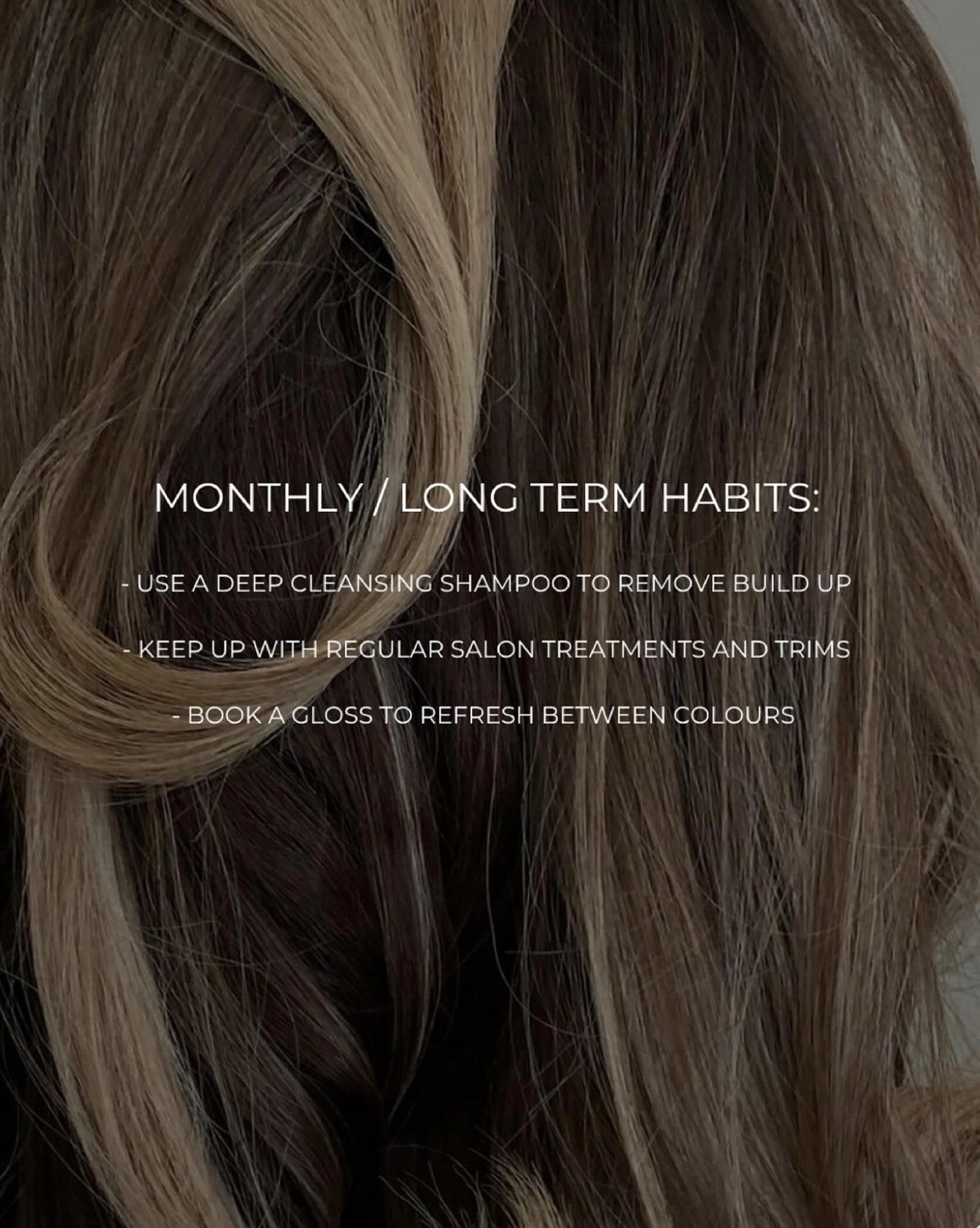 Healthy hair is a long game
A little consistency goes a long way when it comes to keeping your colour fresh, shiny, and healthy between appointments. Save this for your next hair reset.
#healthyhair #hairtips #selfcare #shorthillsnj #salon