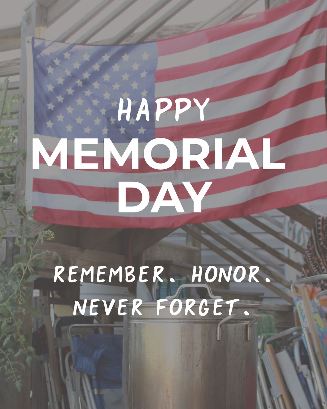 While we enjoy the long weekend, we don’t forget what it stands for.
Honoring the brave men and women who gave everything for our freedom 🇺🇸
