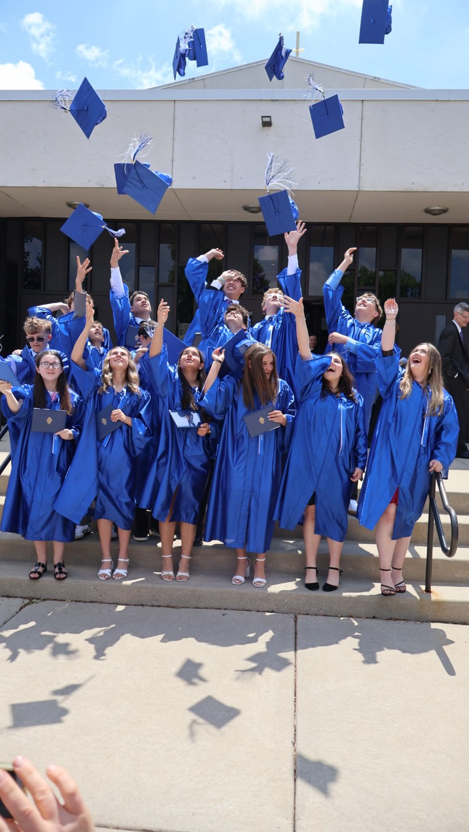 Today we celebrated the graduation of our 8th Grade Class of 2026. 💙🎓
On this Pentecost Sunday, Father Art reminded our students that just like the disciples were sent out into the world, they are being sent too- but never alone. The Holy Spirit goes with them every step of the way.
He left them with three simple but powerful reminders:
Believe in God. Say yes to the Holy Spirit. Evangelize through the way you live.
Mr. Andersen encouraged them to think things through, and Ms. Garr reminded them just how special they are, even in the toughest moments.
This class has been strong together, incredibly helpful, and such an important part of our QR family. While their time here may be ending, their mission is just beginning. No matter where life takes them next, they will always have a home here at QR. Paws Up forever. 🐾💙#chicagocatholicschools #queenoftherosaryschool #qrpride #classof2026 #ourladyoftheblessedsacrament