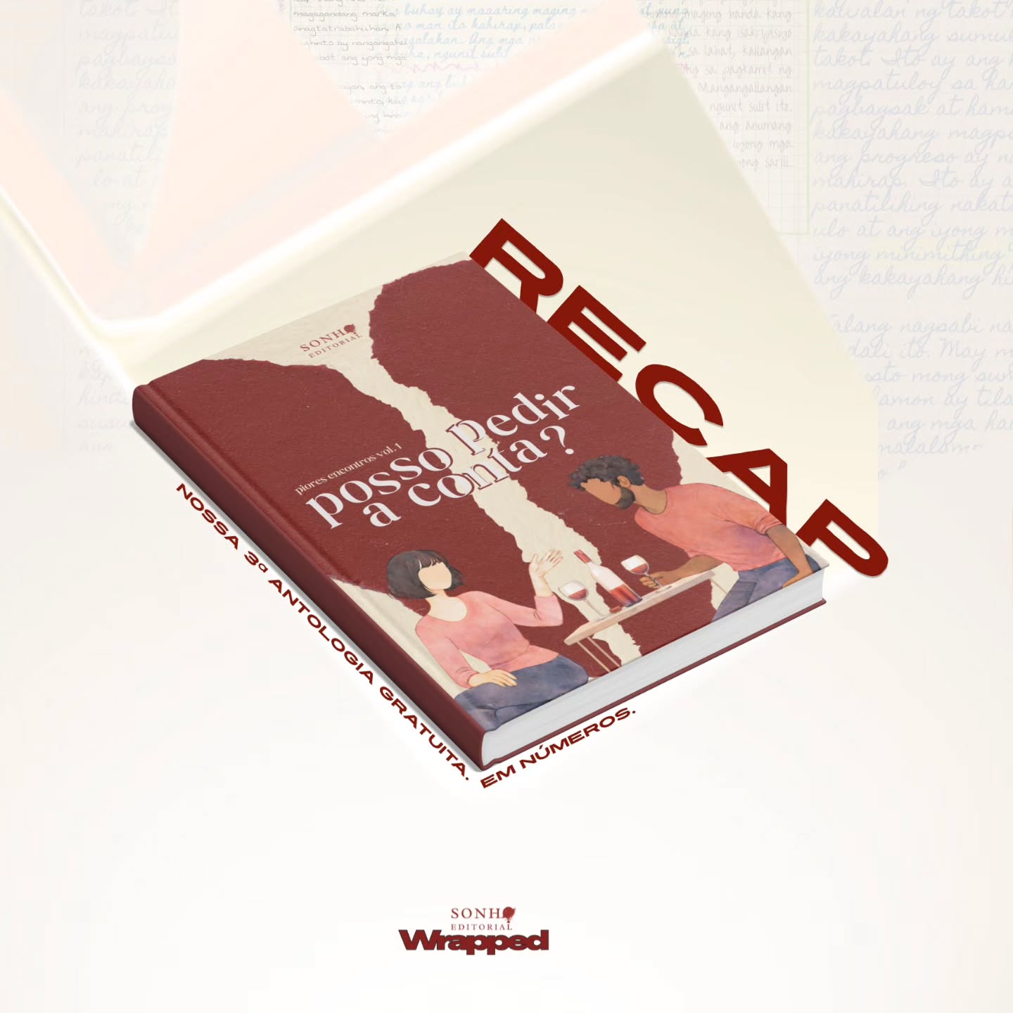 📖 Recapitulando: "Posso Pedir a Conta" ainda nem lançou, mas já é um sucesso!
Neste terceiro ano de edital gratuito, a Sonho Editorial recebeu 108 contos de 17 estados (+DF) do Brasil: Alagoas, Amapá, Bahia, Ceará, Espírito Santo, Goiás, Minas Gerais, Paraíba, Paraná, Pernambuco, Rio de Janeiro, Rio Grande do Norte, Rio Grande do Sul, Roraima, Santa Catarina, São Paulo e Sergipe...
E não parou por aí! Recebemos contos de Portugal, Chile e Itália.
Mas, agora, vamos ao que interessa?
Nos dias 12 e 13 de junho, a Sonho Editorial irá revelar os autores e autoras que participarão do livro menos romântico de todos os tempos. Ansiosos?
Até breve!