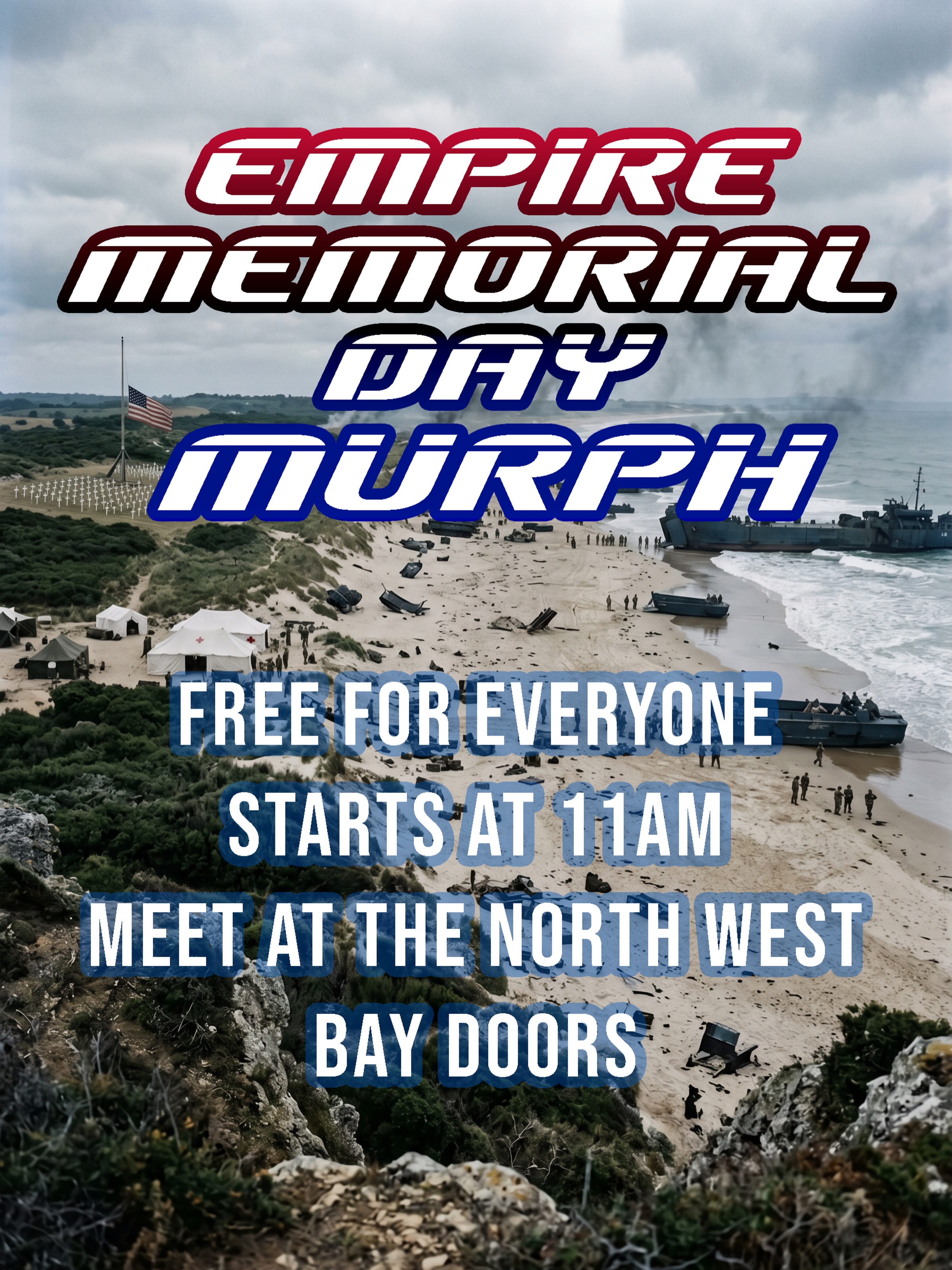 Looking for a place to get your Murph done tomorrow? Come meet up with us at 11am tomorrow and join a bunch of our first responders. God Bless Our Troops and we appreciate the sacrifices of our fallen heroes.