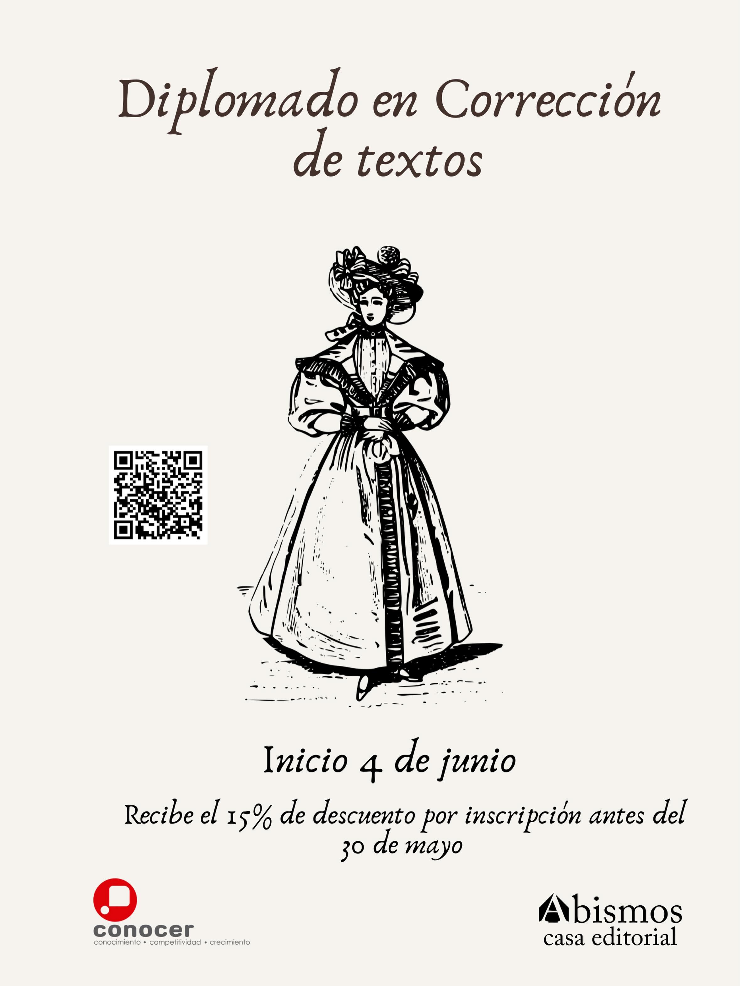 ¡Últimos días para inscribirse al Diplomado en Corrección del 2026 que inicia este 4 de junio ❤️!
Dirigido a editores, correctores y autores este Diplomado explora los métodos más utilizados de corrección de textos respondiendo a la pregunta: ¿es posible hacer una corrección sin modificar radicalmente el estilo del autor?
Te esperamos 🫶🏻