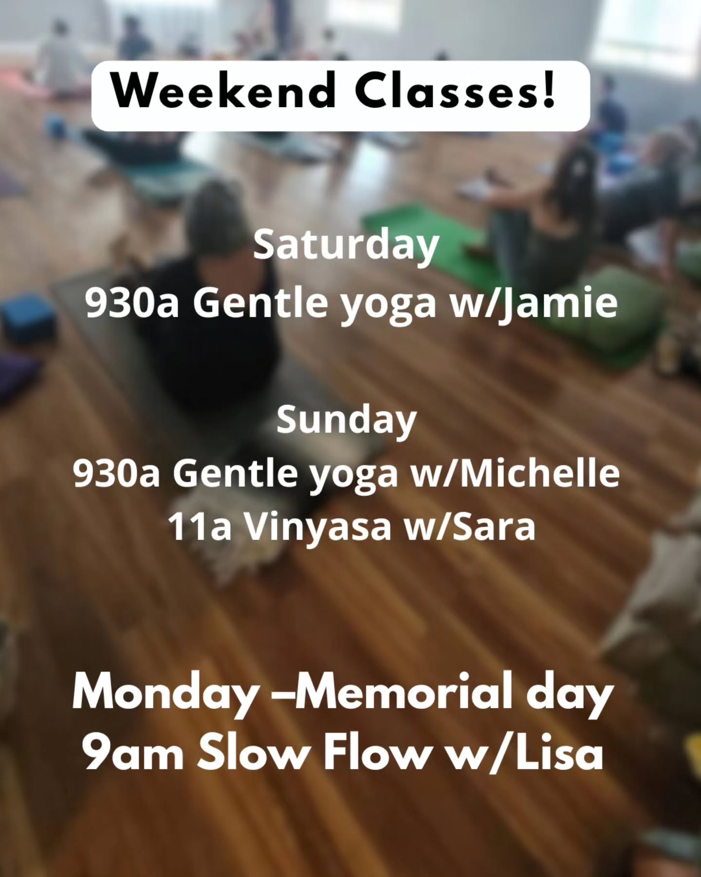 We can't wait to see you at the studio this weekend!
Memorial day is only 9am with Lisa– all other classes are canceled.
#simplifyoga #yoga #coventryri #yogamat #memorialday