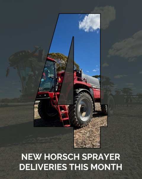 In the past month, we’ve delivered four new Horsch sprayers, a great result and a strong reflection of ongoing demand and confidence in performance.
The Horsch Leeb Sprayers range continues to deliver precision, efficiency, and reliability in the paddock, helping growers get more out of every pass.
A big thanks to our team and customers for making it happen, and for trusting us to keep their operations moving forward.
For all Horsch enquiries, contact CNE on 1300 026 603.