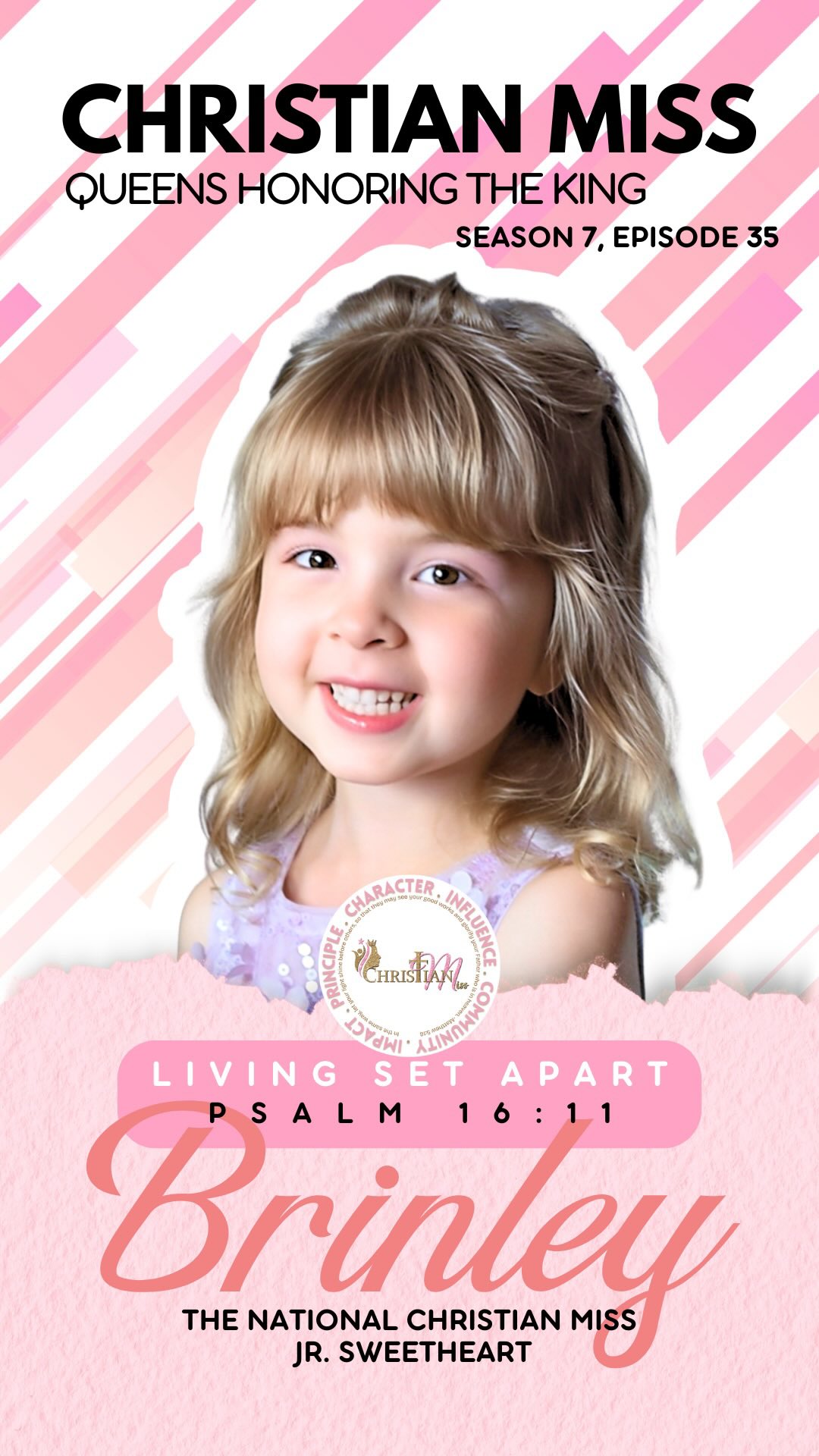 Tiny reminder from a little voice with a big truth 💗 The world offers temporary happiness, but God’s way leads to real joy that lasts. When we follow His path, we find peace, purpose, and closeness with Him. ✨
“You make known to me the path of life…” Psalm 16:11 🙏
#christianmiss #christianpageant #devotion #godsway