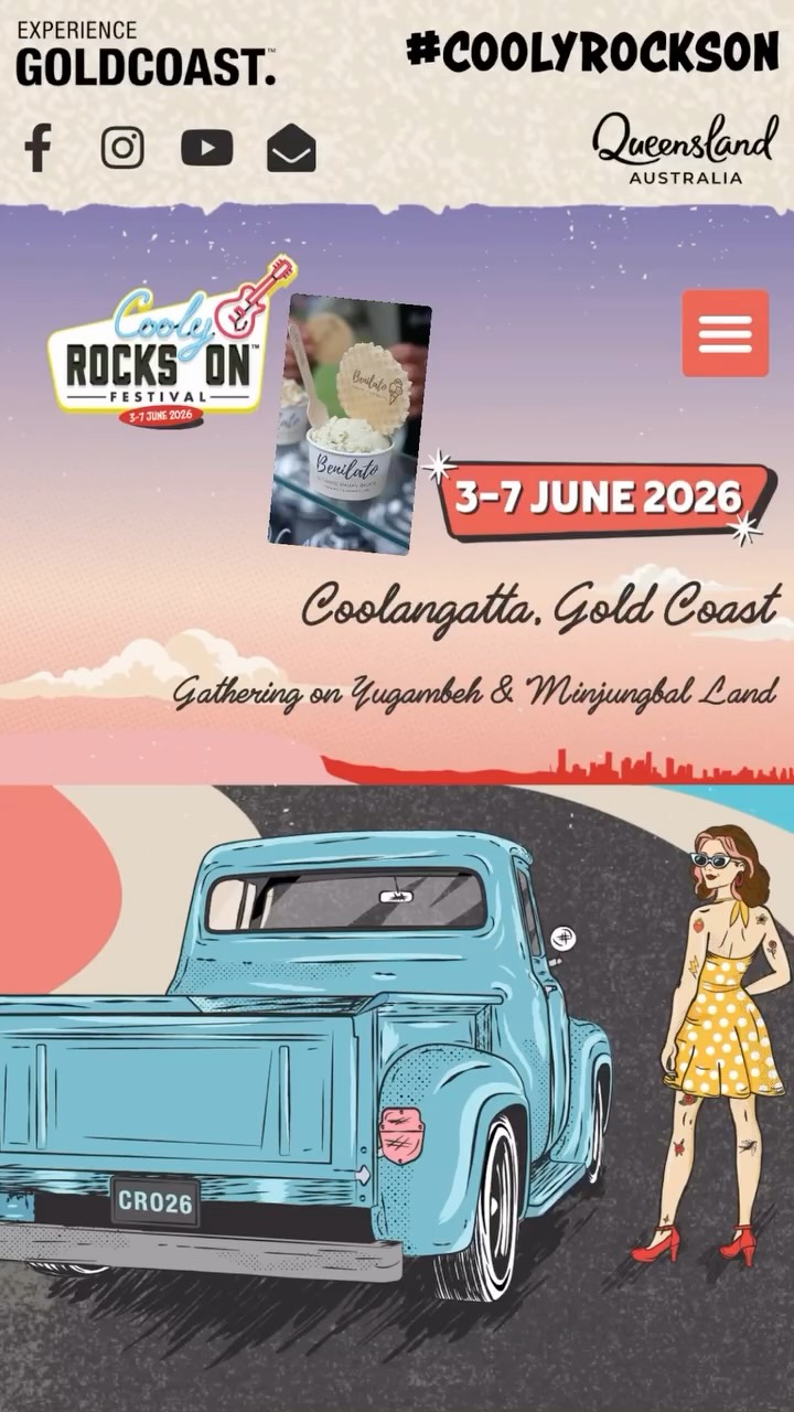 #🎸🍦 COOLY ROCKS IS BACK! 🍦🎸
From Monday 1st June through to Sunday 7th June, BENILATO will be serving up sweet Italian magic at the iconic Cooly Rocks On Festival in Coolangatta! 🇮🇹✨
Find us INSIDE the shopping center THE STAND Coolangata on the FIRST FLOOR — right next to the Photo Booth 📸
Indulge in:
🍨 Authentic Italian gelato flavours
☕ Nonna’s sensational tiramisu’
🤍 Freshly piped vanilla bean sheep ricotta cannoli.
Cruise in, rock on, and cool down with BENILATO while soaking up the vintage vibes, classic cars, music and beachside atmosphere of Cooly Rocks On 2026 🚗🎶🌴
📍 Coolangatta, Gold Coast
📅 1st – 7th June
BENILATO
📸 First Floor — Next to the Photo Booth
See you at Cooly Rocks! 🤘🍦
#CoolyRocksOn #Benilato #ItalianGelato #Coolangatta GoldCoastEvents GelatoLovers Cannoli Tiramisu AuthenticItalian CoolyRocks2026 QueenslandEvents DessertGoals