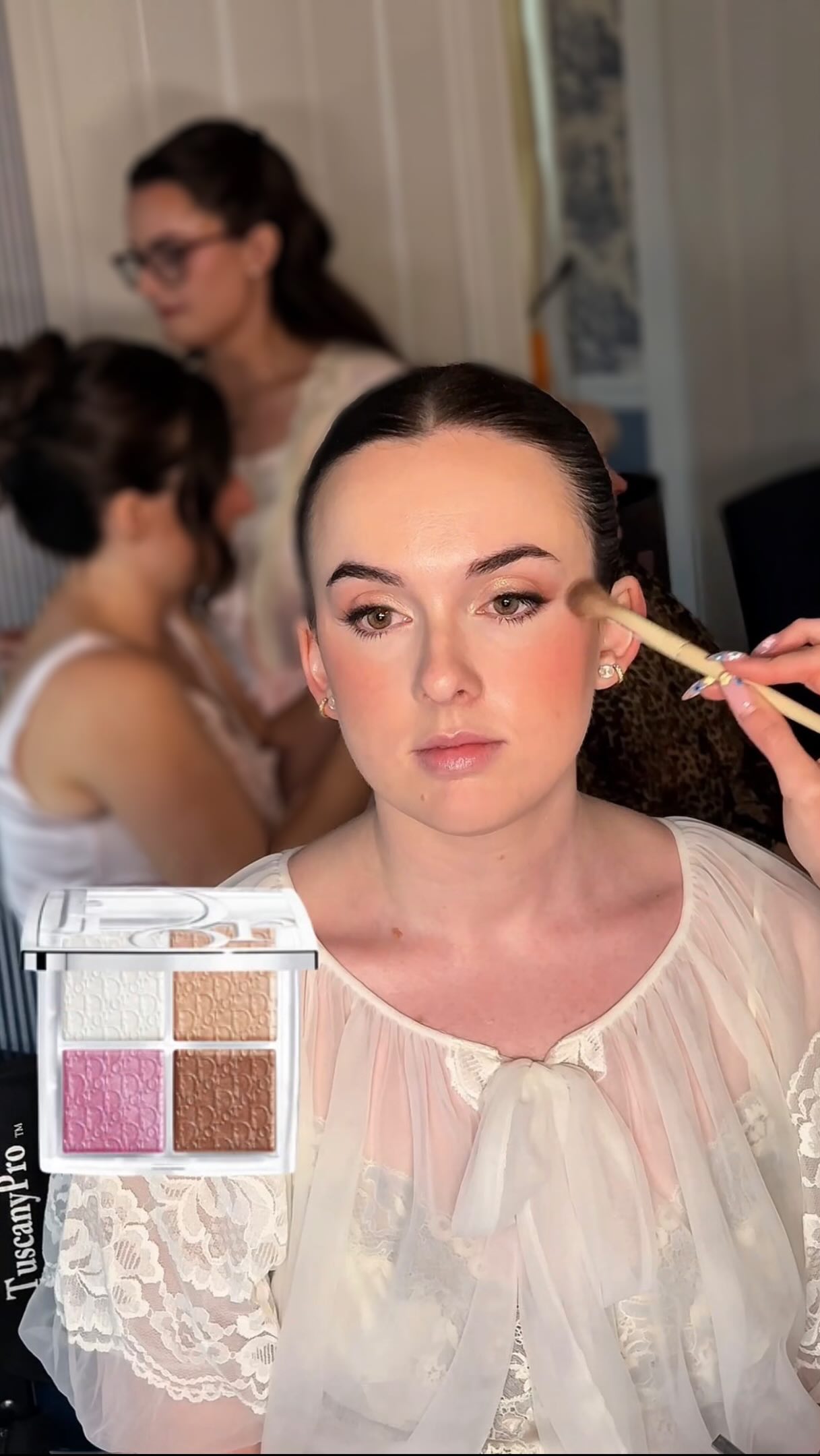 Megan's bridal glam deetz 💍❤️ #makeup #bride #weddingmakeup #makeupartist #dmvweddings