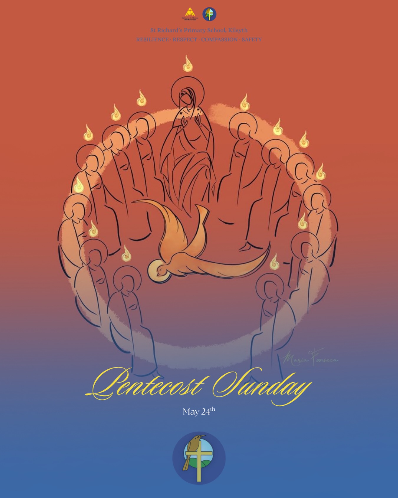 Filled with the Holy Spirit 🕊️🔥
Celebrating Pentecost and the message of faith, courage, and spreading kindness to others
#StRichardsKilsyth #CatholicEducation #YarraRanges #MACS #faithinaction