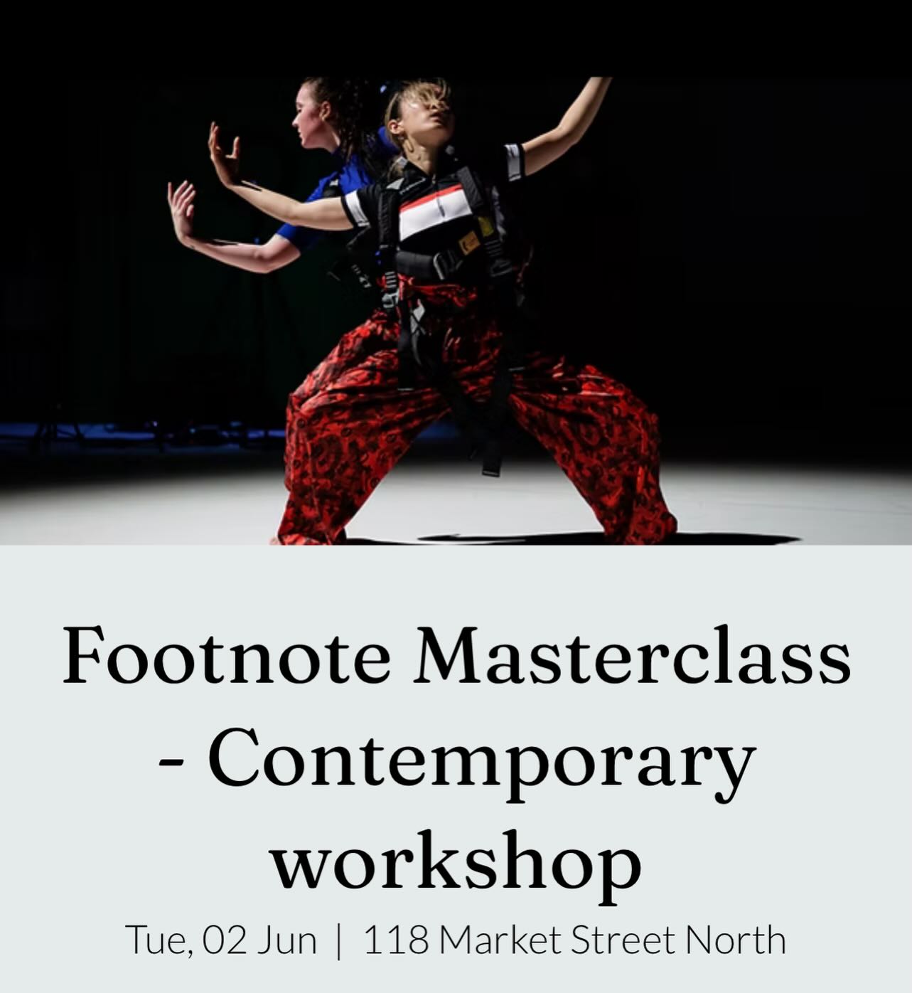 Footnote is coming to SJDC😍🤍 @footnotenzdance
Come join next Tuesday June 2/2026 at 7pm for an inspiring masterclass that explores contemporary movement and creative dance. Taught by Footnote’s company dancers, you will have the opportunity to learn from experienced professionals and attend the show MODERN GOD.
🗓️MASTERCLASS WORKSHOP DETAILS:🗓️
⏰WHEN: Tuesday June 2/2026 - 7-8pm (any intermediate jazz dancers wanting to attend this are welcome to leave class early)
📍WHERE: Sophie Jean Dance Company: 118 Market St N. Hastings
Ages: 11+ (preferably some experience in contemporary dance)
💵COST:
Masterclass only - $30
Masterclass & Performance ticket combo- $55 (saving a total of $20)
Masterclass & Performance + T-shirt combo - $90
💻REGISTER FOR MASTERCLASS VIA:
https://forms.monday.com/forms/8fc2a85e463673165818e74edbb7a607?r=apse2