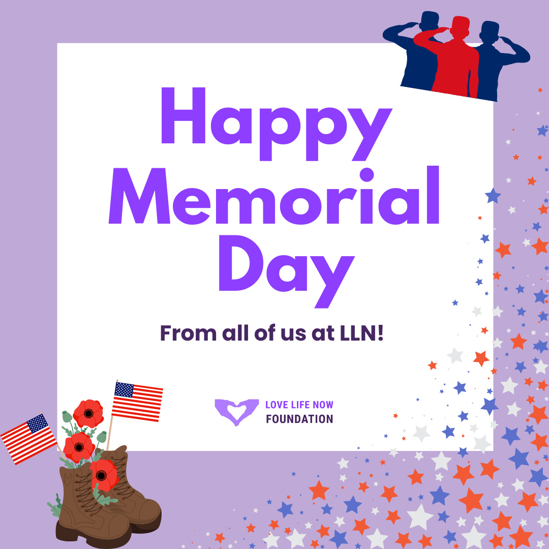 This Memorial Day, we pause to remember and honor the brave souls who made the ultimate sacrifice for our freedom. Let's take a moment to reflect on their legacy and pay a tribute to the honorable men and women we have tragically lost. šŗšø šŖšš½ā
ā
#LoveLifeNow #LLN #MemorialDay #DVAwareness #NeverForgotten #HonorandRemember