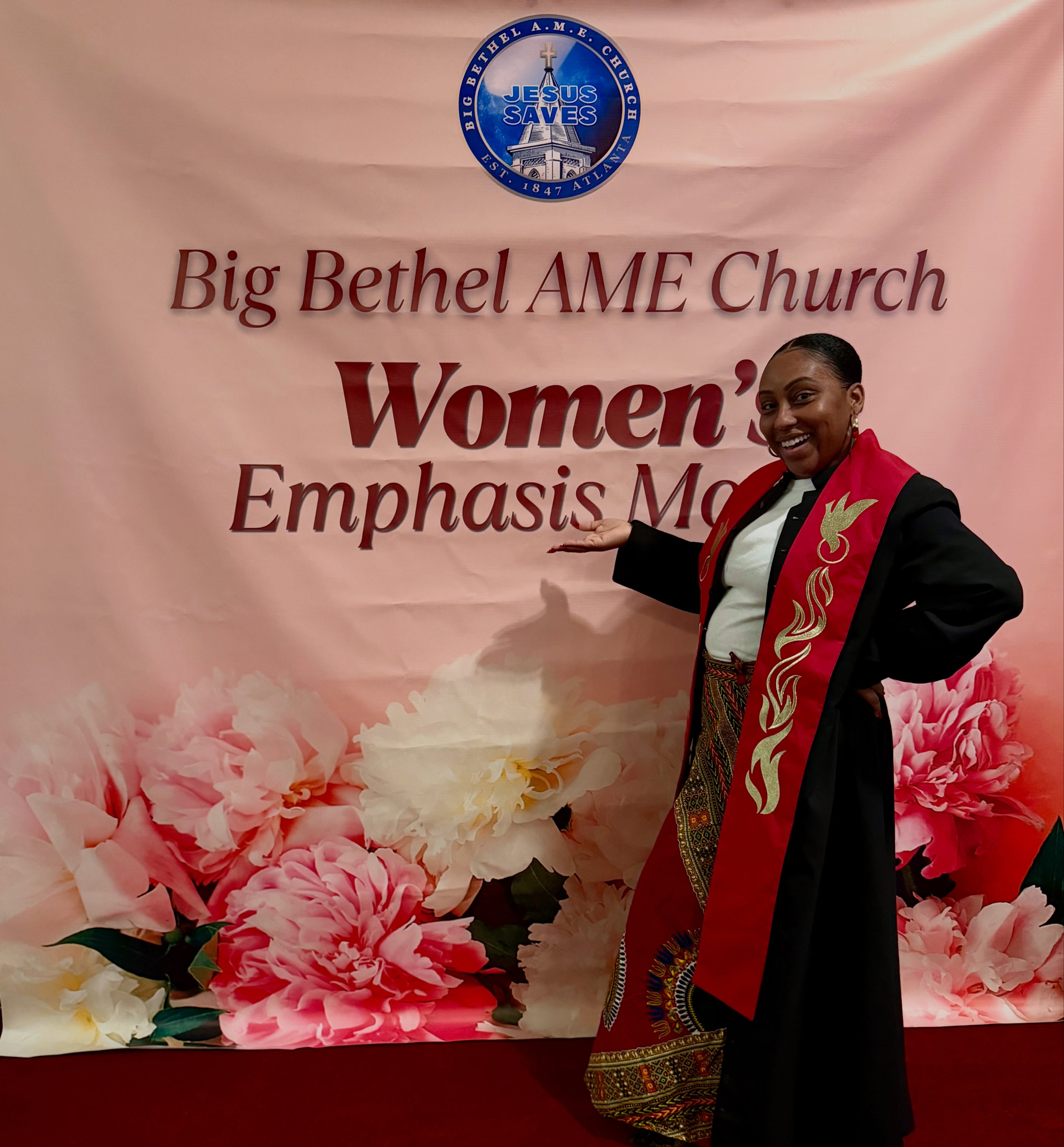 The Women of Big Bethel worshipped in style for Pentecost Sunday! Bold in their red with gold accents to visually represent the Holy Spirit’s presence, the birth of the Church, and the courage of believers.
❤️✨
-
#WomensEmphasisMonth #Pentecost #BigBethelAME #JesusSaves #SistersInChrist