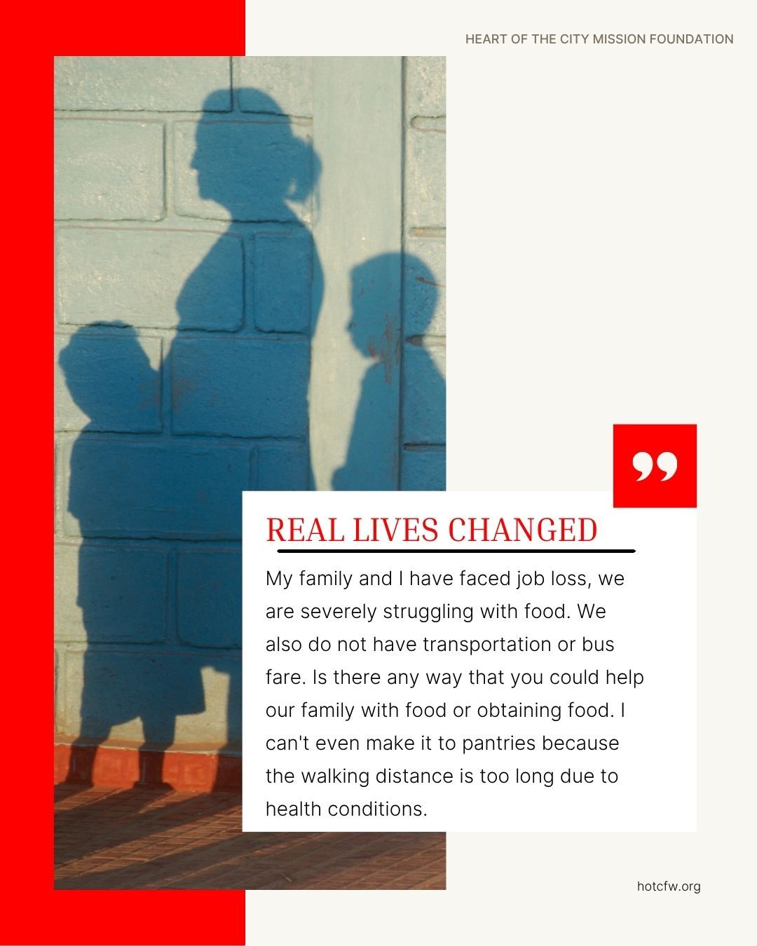 Everyday we hear from people in our community who are needing help. Sometimes it's a need for groceries to get through a couple days, other times the need is greater.
But every request is a chance for us to connect. Every email is an opportunity for us to show up for people who need not only groceries but a message of hope.
Right now you can help us continue the mission. Our food pantry is in need of donations and we are still continuing our Joanne Lederman Legacy Fund donor match.
We want to be a place of consistent assurance for our families they are loved, supported and cared for.