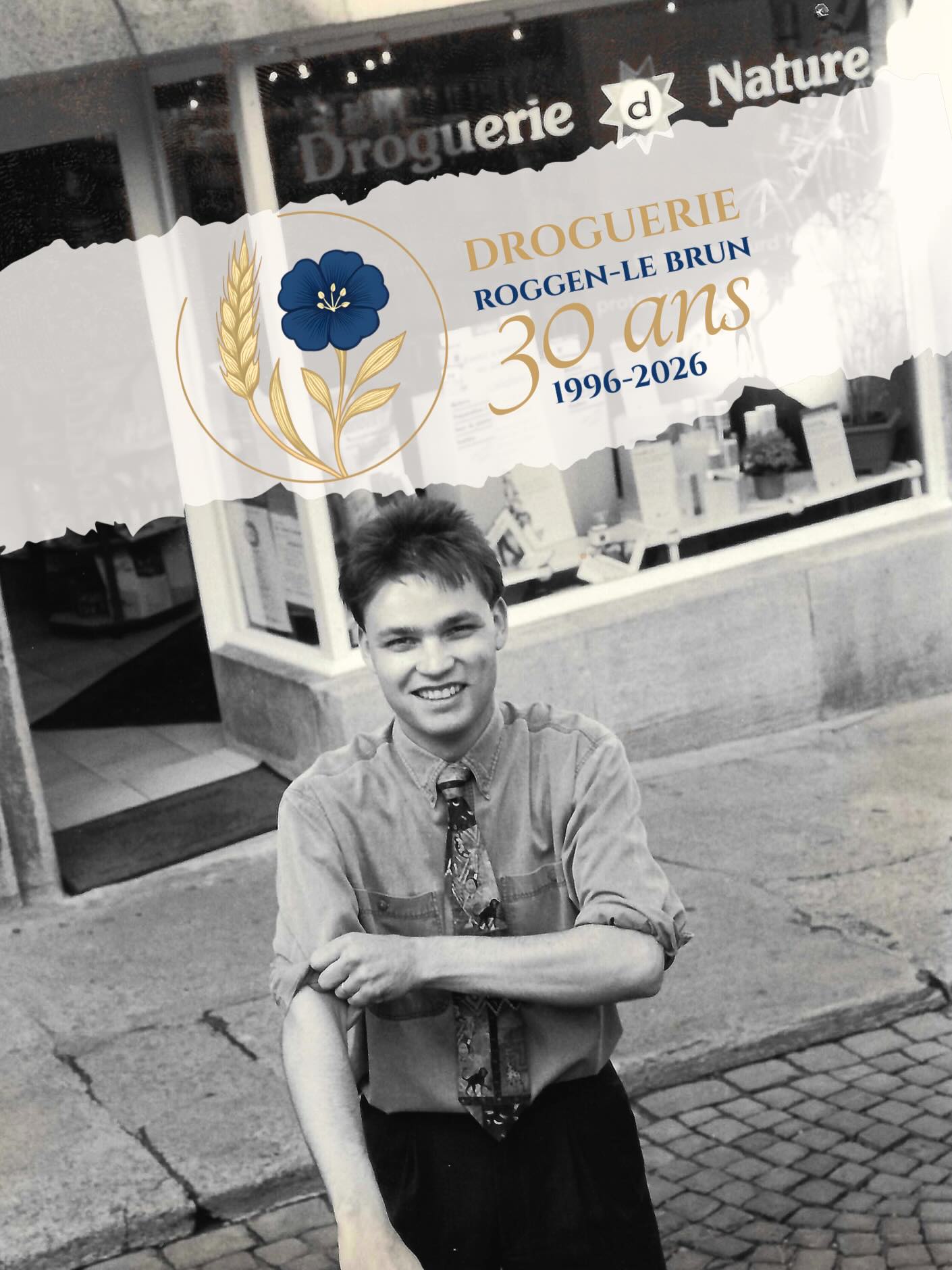Pour célébrer les 30 ans de la Droguerie Roggen à Estavayer-le-Lac, nous vous avons préparé un mois rempli de surprises.
Swipez les images pour découvrir toutes les activités prévues de cet anniversaire ✨. Et gardez l’œil ouvert, quelques photos souvenirs pleines de tendresse se sont glissées dans la publication.