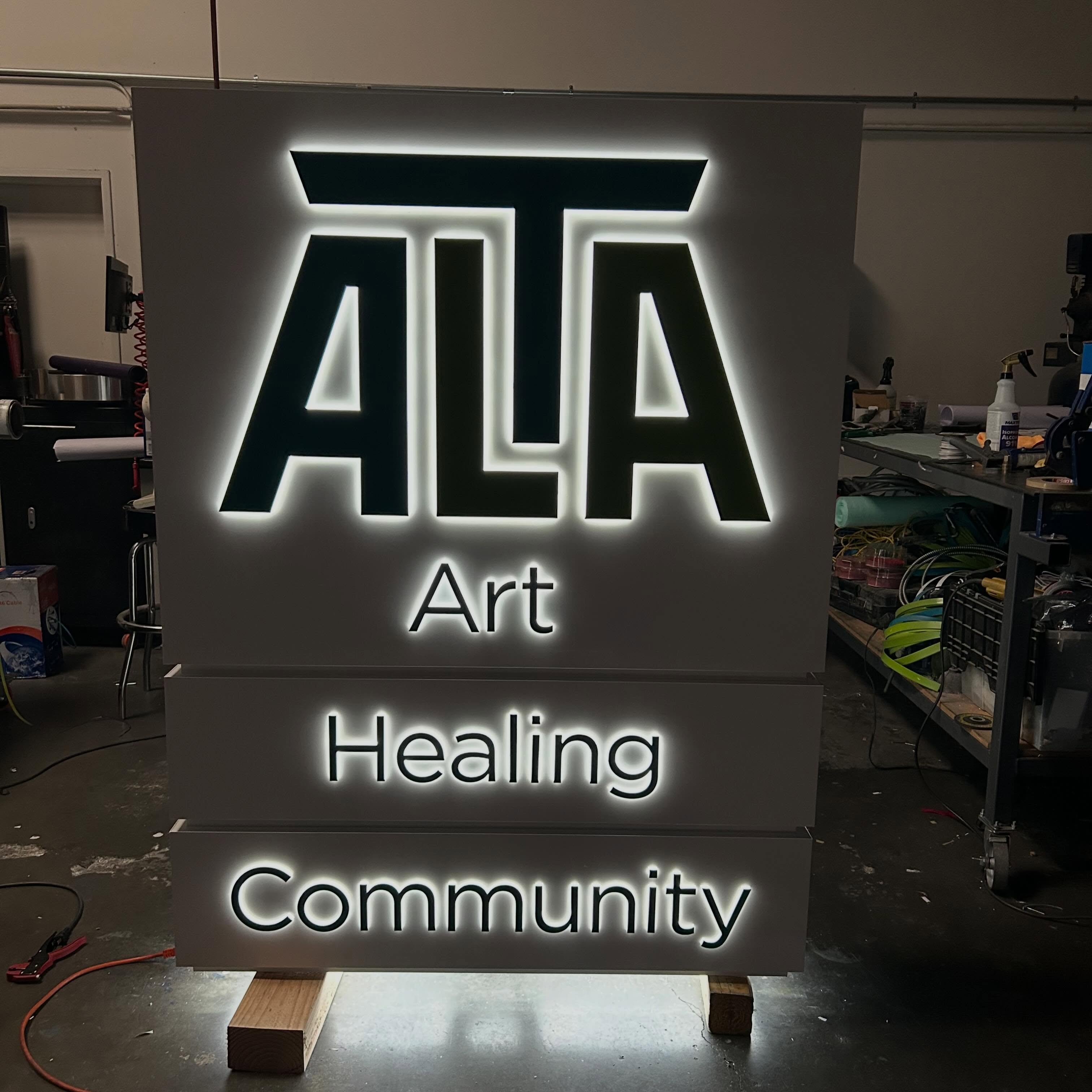 More beautiful Alta signage installed in Montebello today. We are so thrilled with how this 6’x4’ illuminated monument came together 🙏 way to go team SI