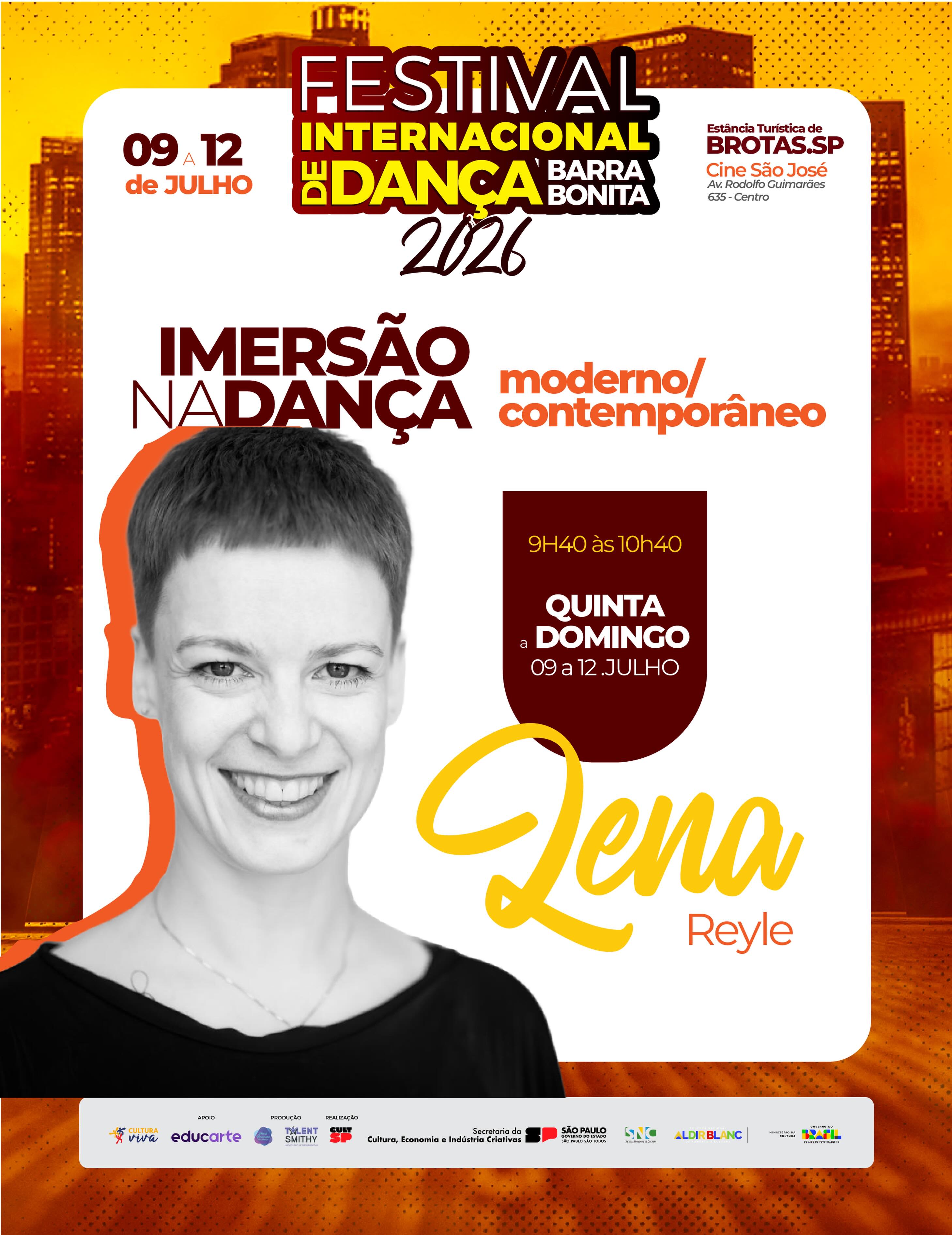 ✨ A dança como espaço de pesquisa, movimento e criação.
Temos o prazer de receber Lena Reyle como jurada do festival e professora da Imersão na Dança!
Em suas aulas, técnicas contemporânea e moderna se unem a exercícios de improvisação, composição e sequências dinâmicas de movimento, desenvolvendo força, coordenação e consciência corporal de forma criativa e intensa.
Uma experiência para explorar novos caminhos através do corpo, da respiração e da expressão artística. 🤍
Inscreva-se na Imersão na Dança — link na bio!
Fale conosco através dos nossos canais de comunicação:
📲 (84) 99155-9202 (Raissa)
📲 (14) 99722-3300
📨 festivalinterbb@gmail.com