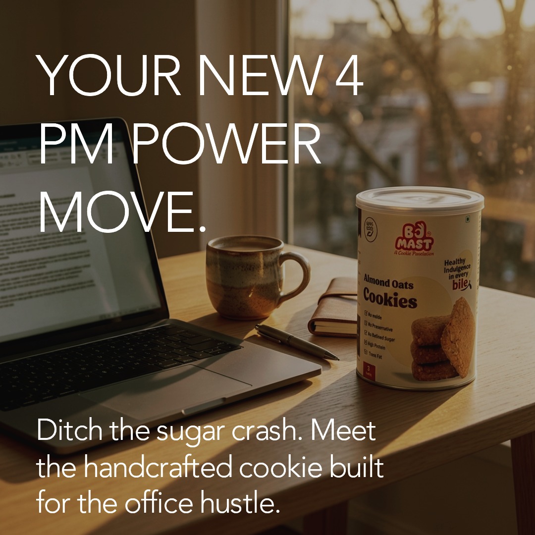 Your New 4 PM Power Move
Ditch the sugar crash. meet
the handcrafted cookie built
for the office hutle