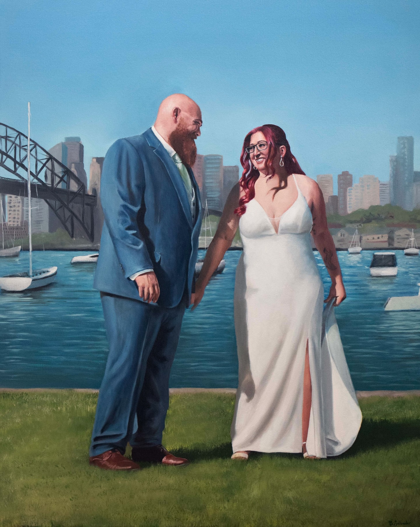 THIS IS NOT A PHOTO! Bernadette has done it again on creating this incredible painting for the wonderful Bradley and Miki.
When these two legends met Teresa at a wedding expo they knew that a live portrait would be their most cherished way to remember their wedding day by.
Thank you both for trusting us to create such a meaningful work of art to hang in your home.
We both wish you nothing but a lifetime of love and happiness together.
🧡
Teresa & Bernadette
#liveweddingpainting #liveweddingpainter #weddingpainter #weddingpainting #sydneyweddings