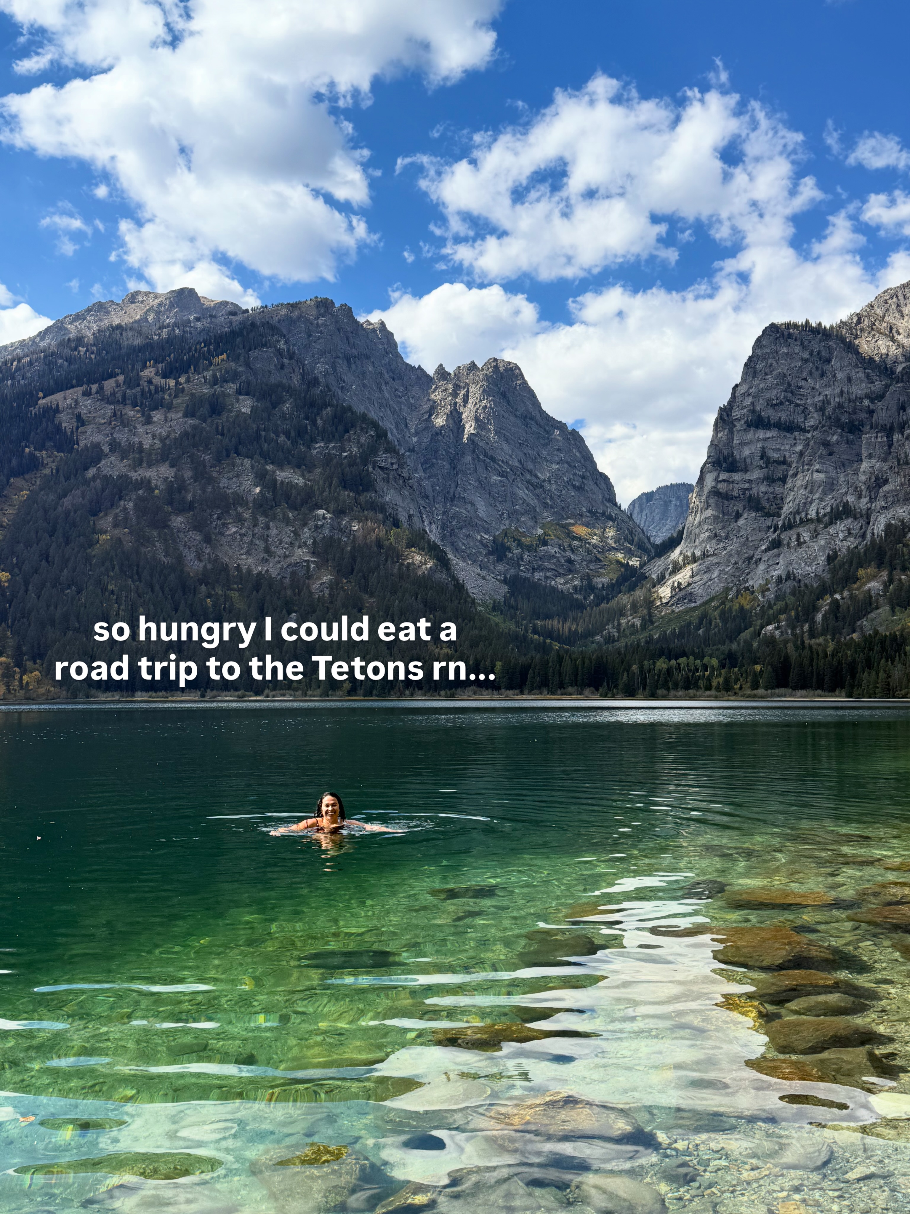 ... just thinking about the Tetons wbu? ๐๏ธ๐๐ป๐ซโ๏ธ
#tetons #grandtetons #mountains #roadtrip #nationalparks