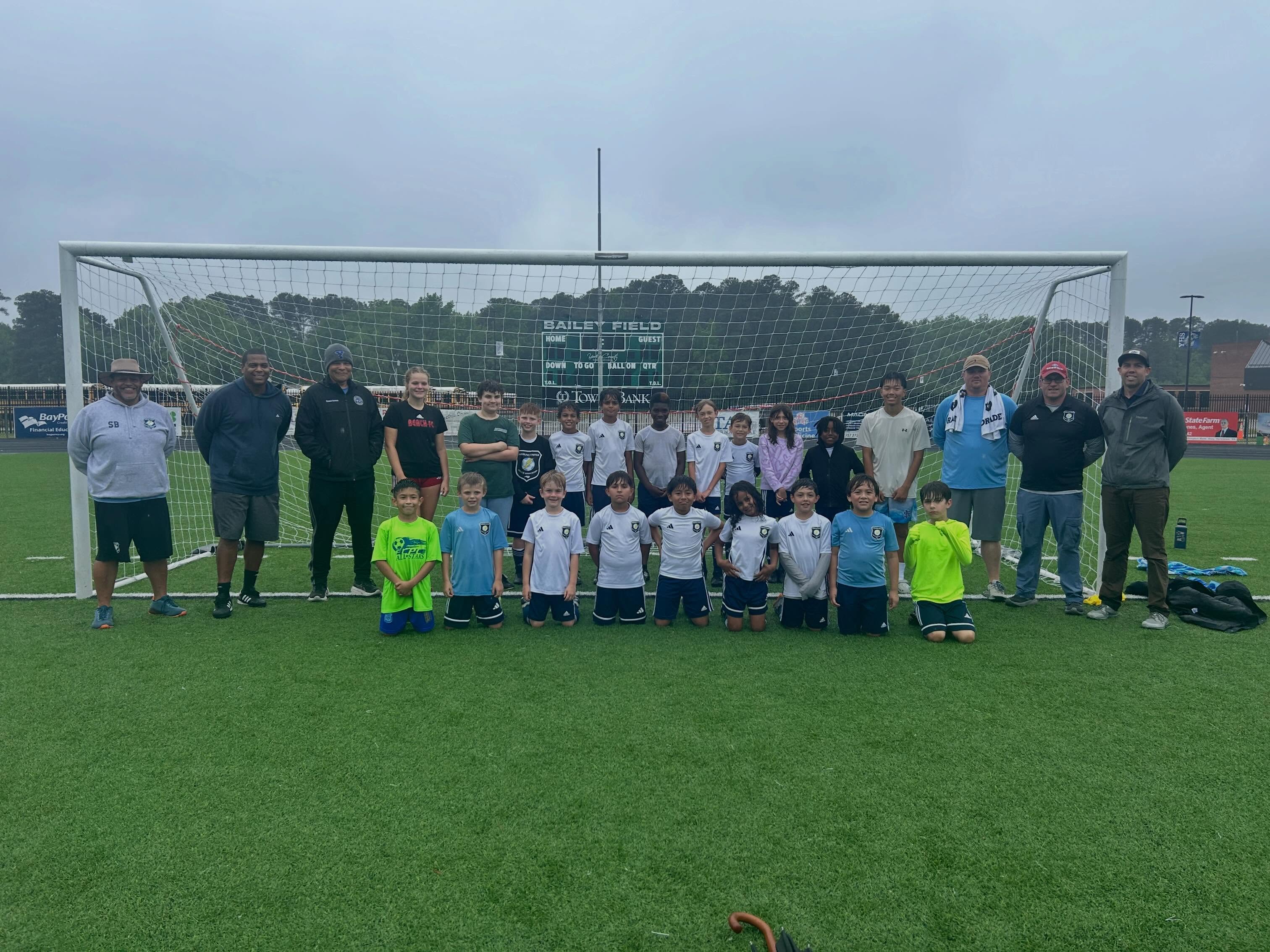 Williamsburg Invitational may have been cancelled due to rain and field conditions, but a little rain doesn’t slow Carolina United down 🌧️⚽💪
Huge shoutout to Coach Sean Gomez and his York High School lady falcons for coming through with an amazing turf stadium so our kids could still get out there and play the game they love.
And thank you to the Carolina United coaches and parents who jumped in made it an unforgettable, rain-soaked weekend full of fun, laughs, and soccer memories. ❤️🖤
Rain or shine… Carolina United shows up.