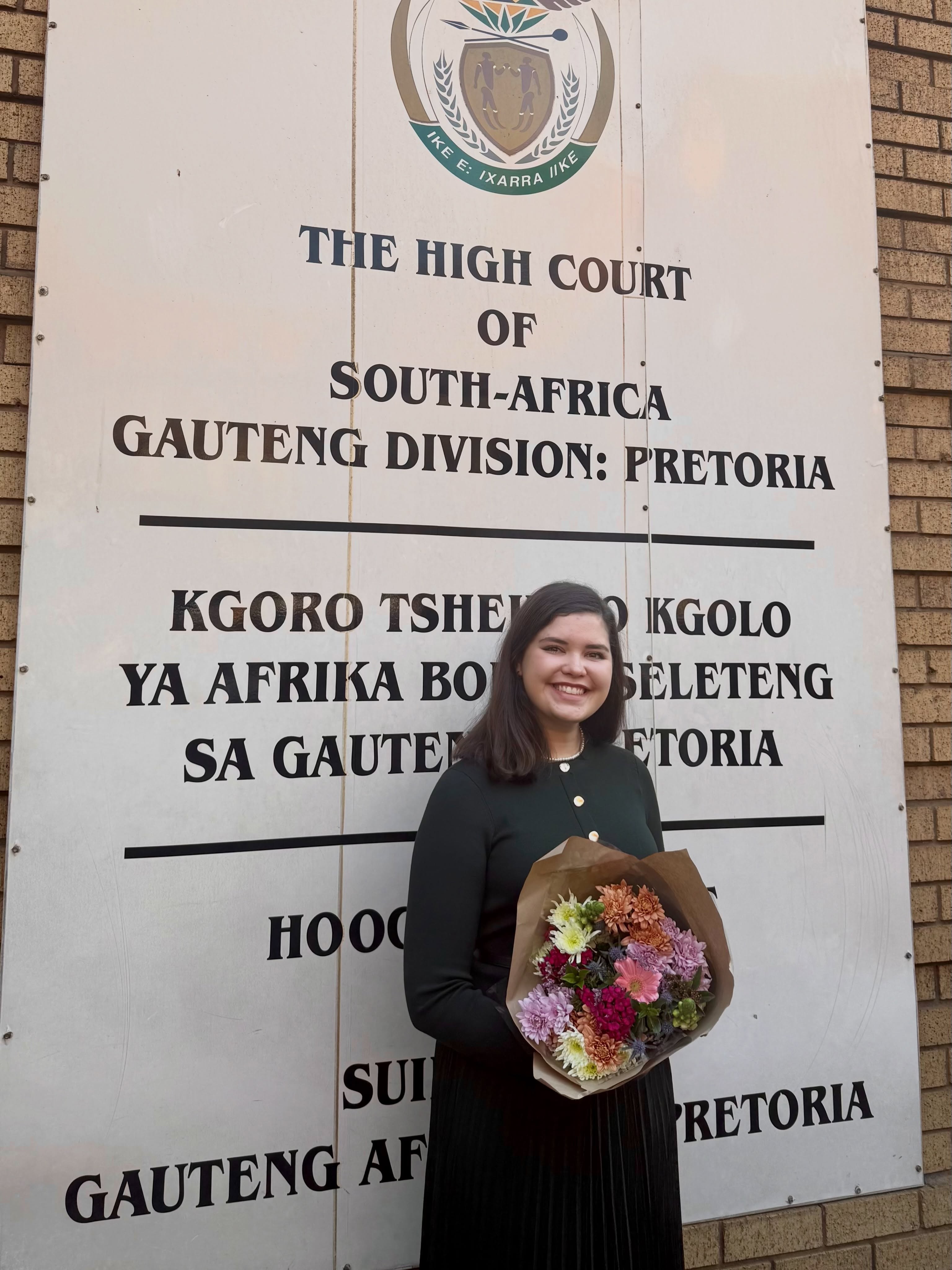 Congratulations to URA’s Clarisse Scheepers on her admission as an Attorney of the High Court of South Africa!
Clarisse had the honour of being admitted by Constitutional Court Justice Theron, a memorable milestone at the start of what promises to be an exceptional legal career.
As you embark on this exciting journey, we wish you success and a lasting impact on the legal profession. Here is to your very bright future ahead as URA’s newest Associate! 🌟