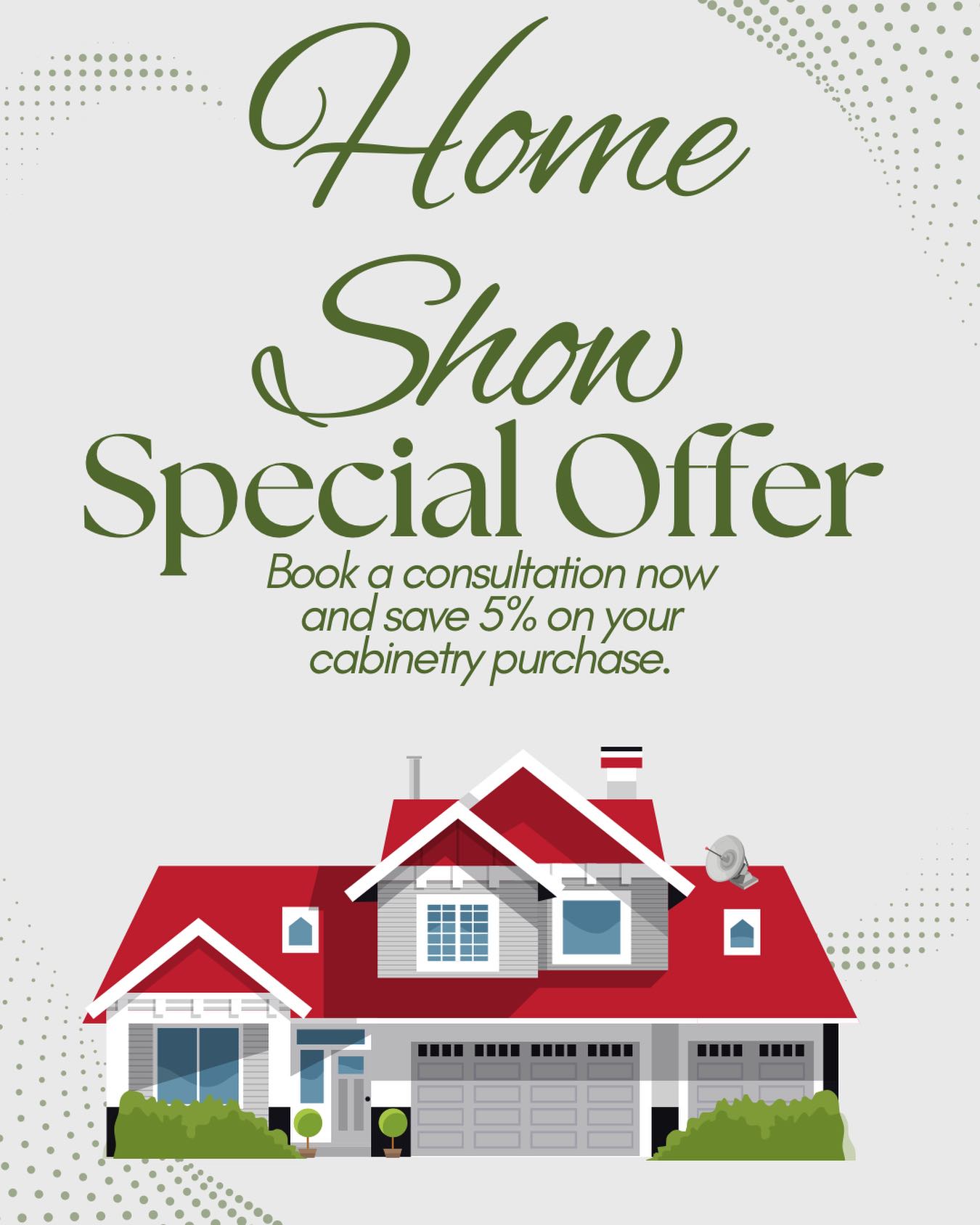 We are offering a special promotion this Saturday morning, stop out at our booth at the Lake Carroll Home Show and meet Dan, the owner of DWP! Set up a consultation while you are there, and receive 5% off your cabinetry purchase💵