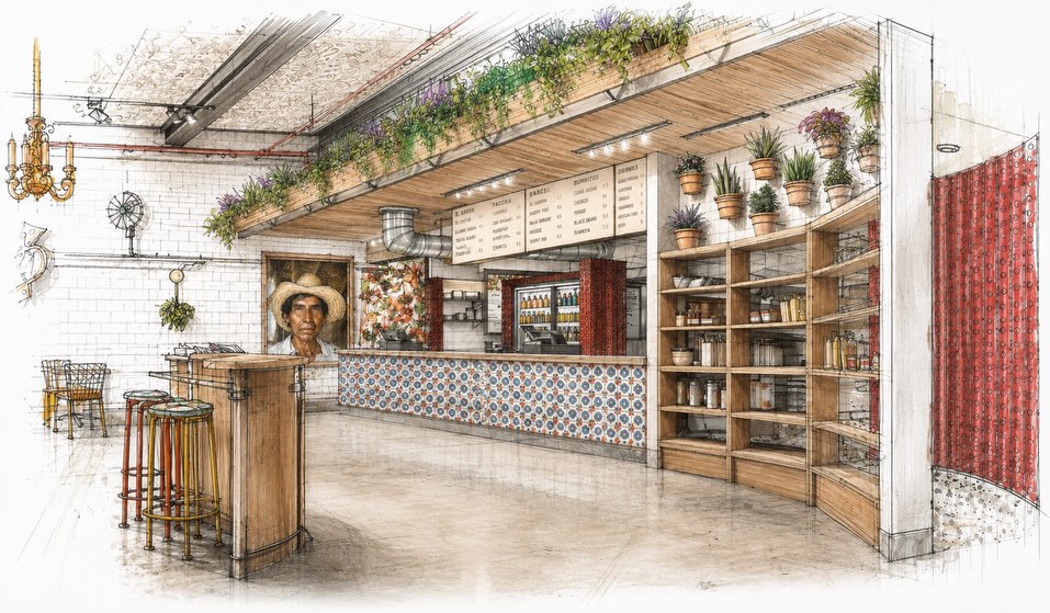 A new chapter unfolds within our client’s 180-year-old stone mill building. ✨
For the new Taqueria destination concept, LDL Studio crafted a hospitality-driven venue that pays homage to the family’s roots in Jalisco, Mexico🌮 while blending biophilic interior details with modern details for a QSR. 🌿🏢
Designed as a vibrant food and social destination adjacent to Whalers Brewing Company in Southern Rhode Island, ⚓🍺 the project celebrates heritage, authenticity, and community within a historic industrial setting. 🤝🧱
#AdaptiveReuseArchitecture #MillBuilding #InteriorDesign #RestaurantInterior #hospitalityarchitecture