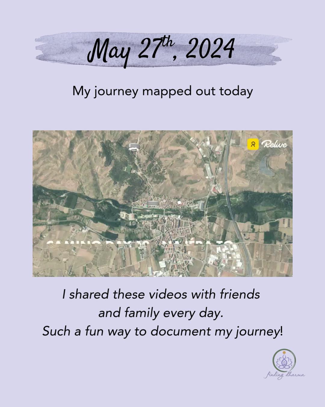 I shared these journey clips of my walk with friends and family every day. It was always so much fun to see how they came together each day. Another great way to walk with me :)
#MyCamino #findingdharma #CaminoReel