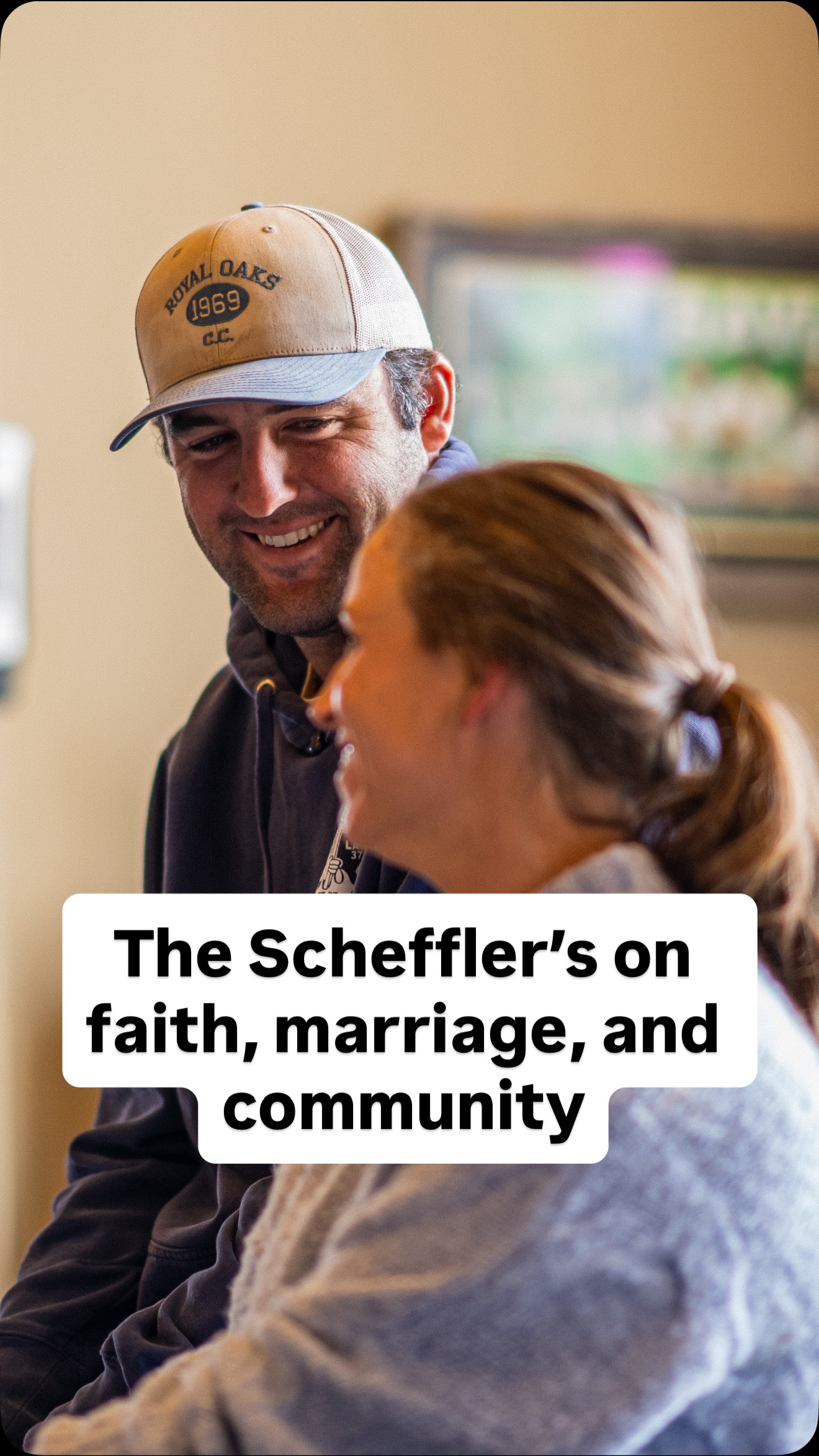 We’re designed to live in community with other believers! 🙏
Scottie and Meredith Scheffler at our CGF Scottie Scheffler retreat this past winter
