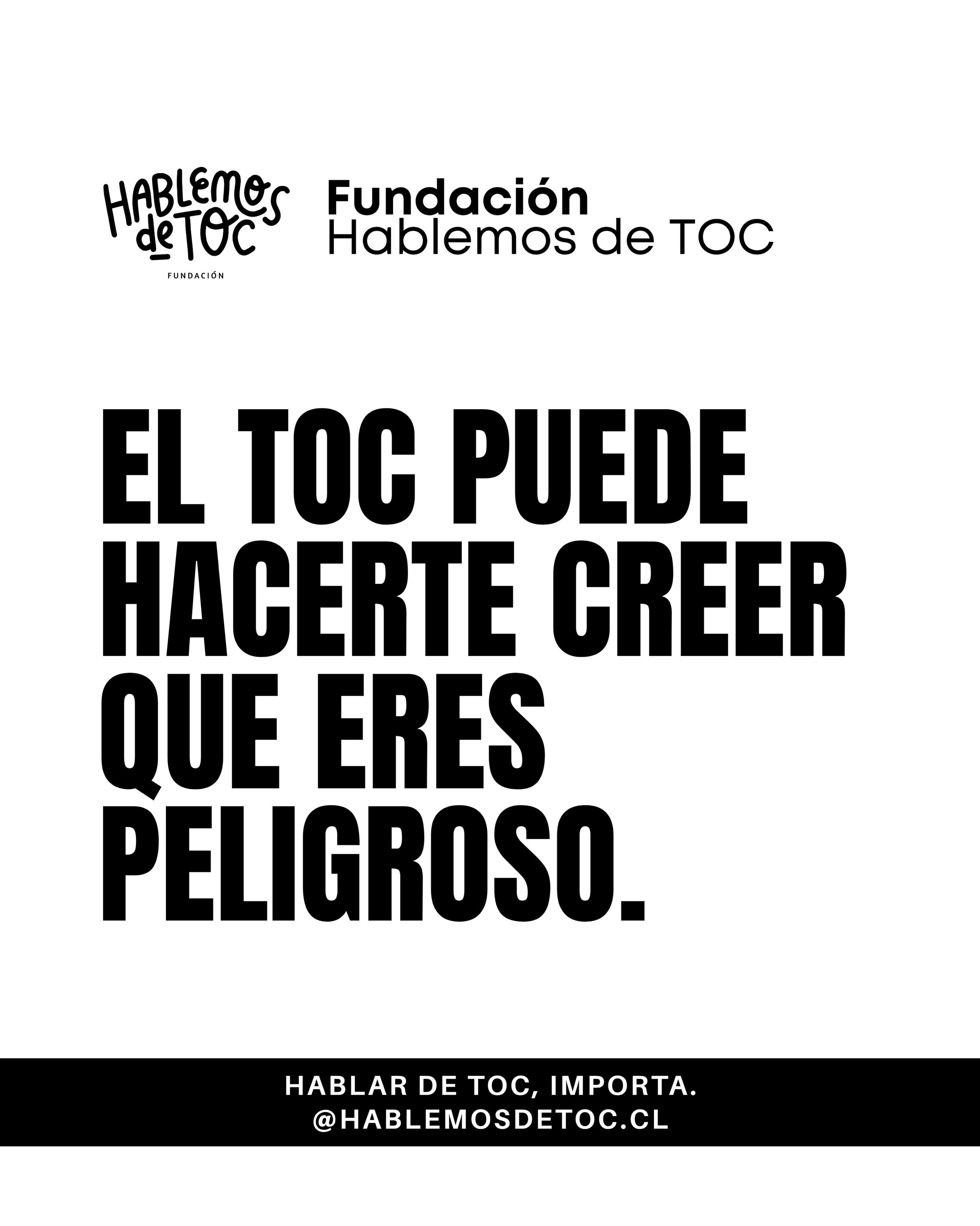 El TOC no es un juego ni una burla. Es una condición de salud mental altamente interferente, que sin tratamiento puede llegar a ser discapacitante. Tanto así que puede hacerte dudar de todo, de quién eres, de tu moralidad, de tu sexualidad, de si hiciste algo malo sin darte cuenta y un largo etc. Y lo hace sentir muy real…
Por esto, como Fundación @hablemosdetoc.cl luchamos por generar espacios donde se hable de TOC, sin prejuicios, sin estigmas ni burlas. Es urgente hablar de salud mental para encontrar ayuda oportuna, salvar vidas y sentirse menos solos. Existen tratamientos efectivos y se puede recuperar la vida que el TOC te quiere quitar.
Si quieres conocer más sobre el TOC y nuestro trabajo como Fundación, te invitamos a visitar www.hablemosdetoc.cl ❤️ descubrir nuestros objetivos, proyectos y misión.
#toc #ocd #trastornoobsesivocompulsivo #fundaciónhablemosdetoc #hablemosdetoc