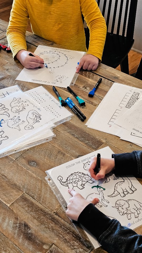 Comment TRAVELGAMES and I’ll DM you the link to download our reusable dry erase travel activity sheets for kids! ✈️ 🎨
Just print the activity sheets, slide them into clear plastic sheet protectors, and add them to a binder for an easy grab-and-go travel activity kit!
We linked our favorite dry erase markers on our Amazon storefront too! We ordered the 24-pack with 2 of each color so the kids don’t have to share, everyone gets their favorite color, and we always have backups when one disappears under the car seat. 😅
This printable pack includes 12 reusable activity sheets perfect for ages 5–8 with:
• Mazes
• I-Spy games
• Coloring pages
• Art challenges
• Travel-friendly games
They’re perfect for long car rides, restaurants, camping trips, travel days, airplane rides, or quiet downtime at the hotel. Lightweight, easy to pack, low mess, screen free, and simple to reuse anywhere.
Grab the download on our website and follow along for more family travel hacks and tips!
#familytravel #travelwithkids #roadtripwithkids #screenfreekids #travelhacks