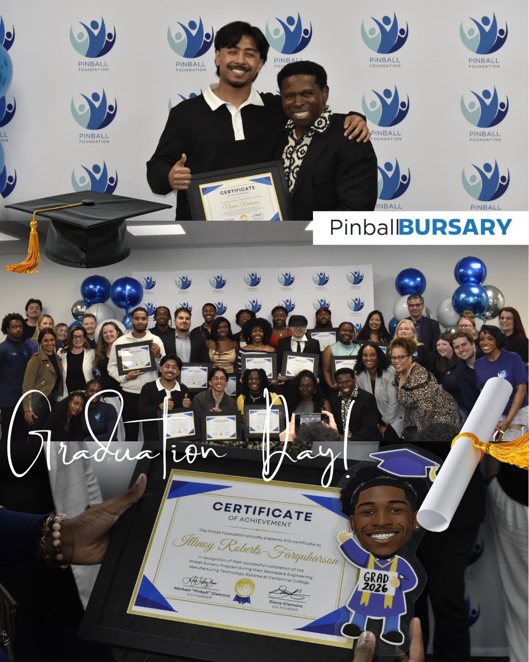 Celebrating a milestone that marks not just the end of a journey, but the beginning of limitless possibilities 🎓
Last week, we celebrated the remarkable graduates of the PinballBURSARY program, whose dedication, resilience, and passion continue to inspire us all.
PinballBURSARY was created to empower students to achieve their educational dreams and build brighter futures by removing financial barriers to post-secondary education through funding tuition, mentorship, and student support.
To every graduate: your hard work, perseverance, and courage brought you here. We can't wait to see the impact you will make in your communities and beyond. Celebrating you and all you’ve accomplished as you step boldly into what’s next!
Learn more about the PinballBURSARY Program by visiting our website. Link in bio!