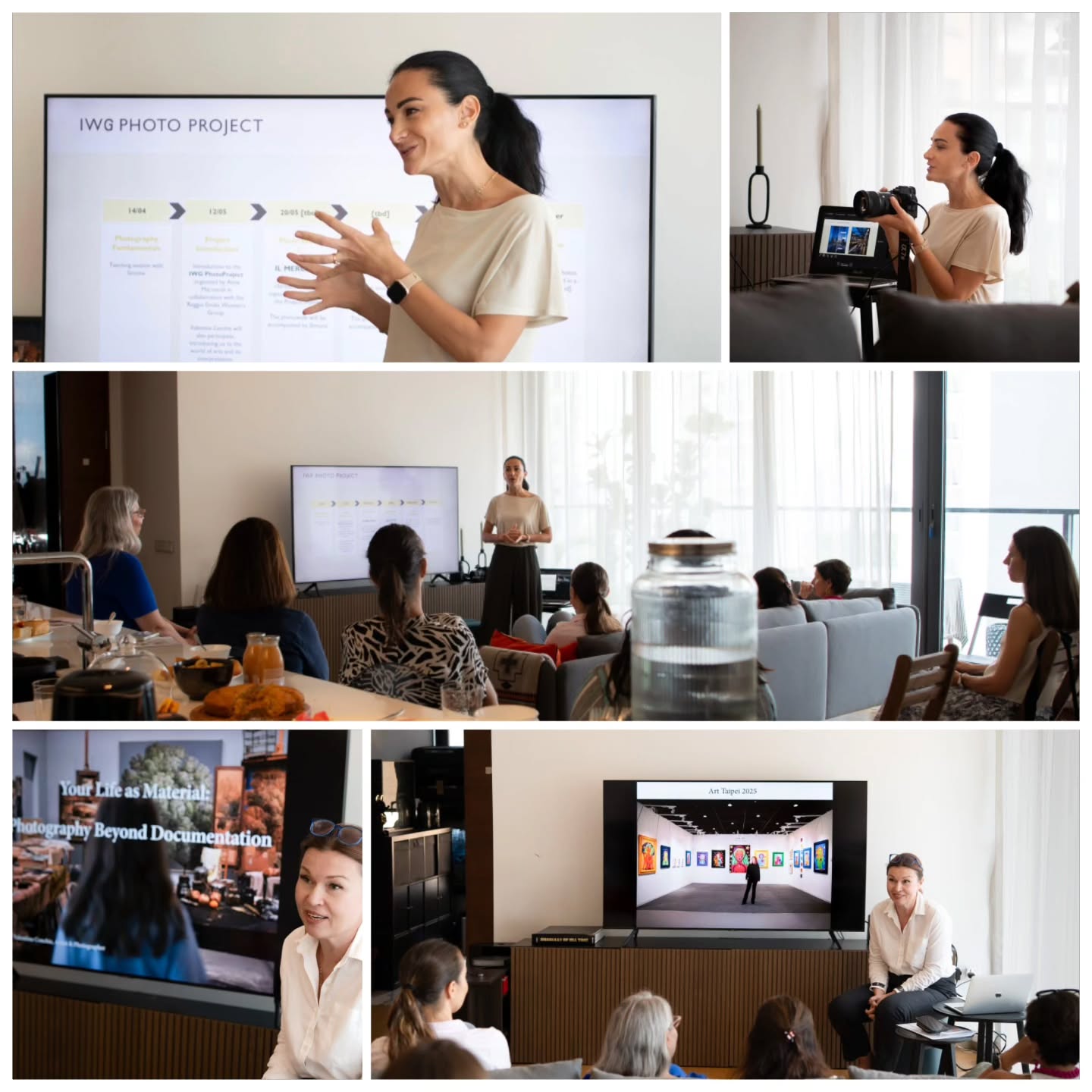 On May 12th @iwgsingapore hosted the second installment of our photography workshop led by our member photographer Simona Portaccio @simframes with the help of our special guest artist and photographer Valentina Conchie @valentinaconchiephoto
Valentina started the session by asking our members a compelling question: "What if your strongest creative resource is your own life?" In her presentation, "Your Life as Material: Photography Beyond Documentation," we explored how to develop visual literacy and turn personal experience into powerful, intentional imagery that goes beyond simply recording reality.
Simona built on that creative input by leading the technical and practical segment of the workshop. Her expertise helped members navigate the mechanics of using a camera to capture life exactly as they intended.
✨️ Exciting Project Ahead ✨️
IWG Italian Women's Group Singapore was also thrilled to present an exclusive photography project in collaboration with IWG members based in Reggio Emilia, Italy. This initiative invites our members to join a collective project of two cities, two themes, with the final results to be showcased in the second half of the year.
Would you like to join our photography project? DM us
🙏 Many thanks always to @wholesomeharvestsg for sponsoring the event
🙏 Many thanks to @alidacagno for brilliantly hosting us again
#photographyworkshop #creativecommunity #reggioemilia
#visualstorytelling