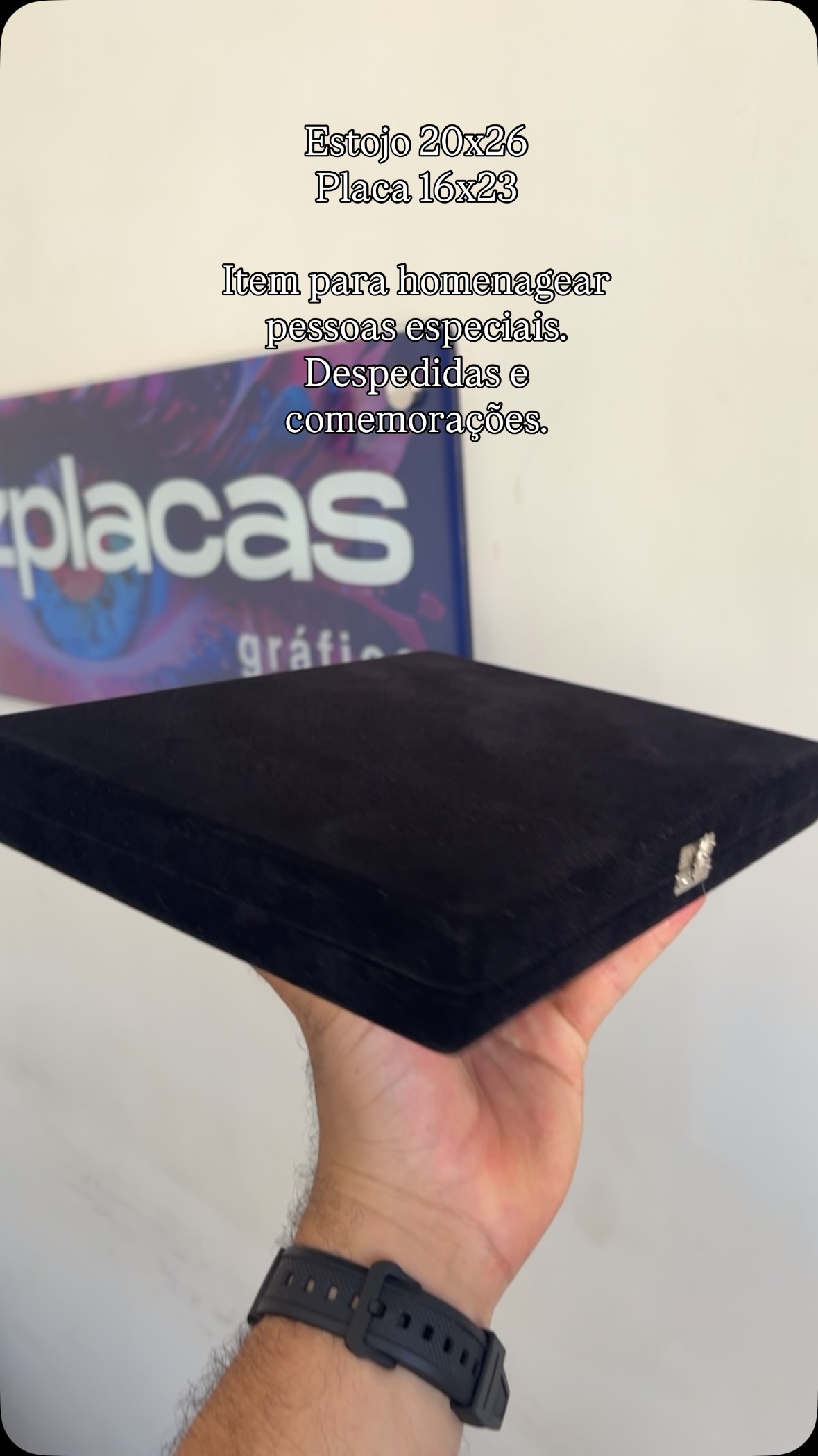 Eternize uma mensagem, compre nossos estojos, um presente sem erro!