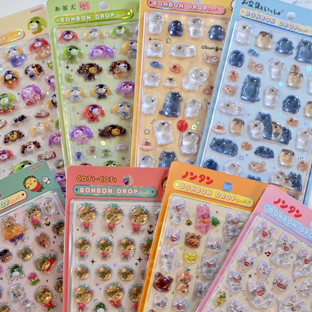 話題のボンボンドロップシール!
今回店頭販売分入ってます〜!