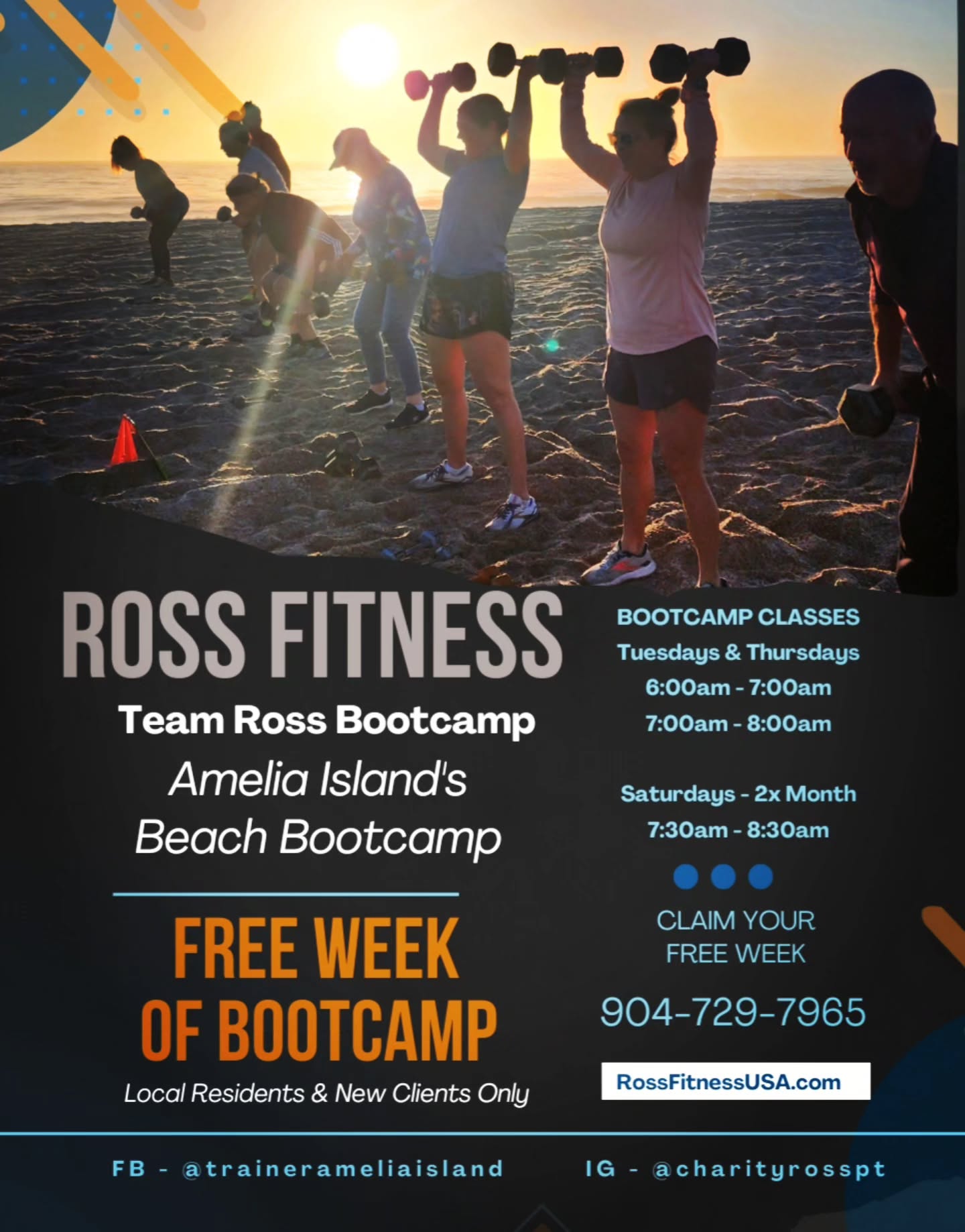 If you’ve been wanting to get back into a routine, this is your chance. I’m giving away a FREE WEEK of training — no commitment, no pressure, just three consecutive sessions to move your body, build strength fast, and start your mornings with a group that feels like family.
You’ll get three sessions designed to challenge you at your level, help you build momentum, and remind you what it feels like to feel strong again. The coaching, the support, the energy, it all works together to help you get back into a rhythm that actually sticks.
If you want your free week, message me or comment “FREE WEEK” and I’ll save your spot. And if it’s not for you right now, share this with someone who’s been wanting a fresh start — it might be exactly what they need.