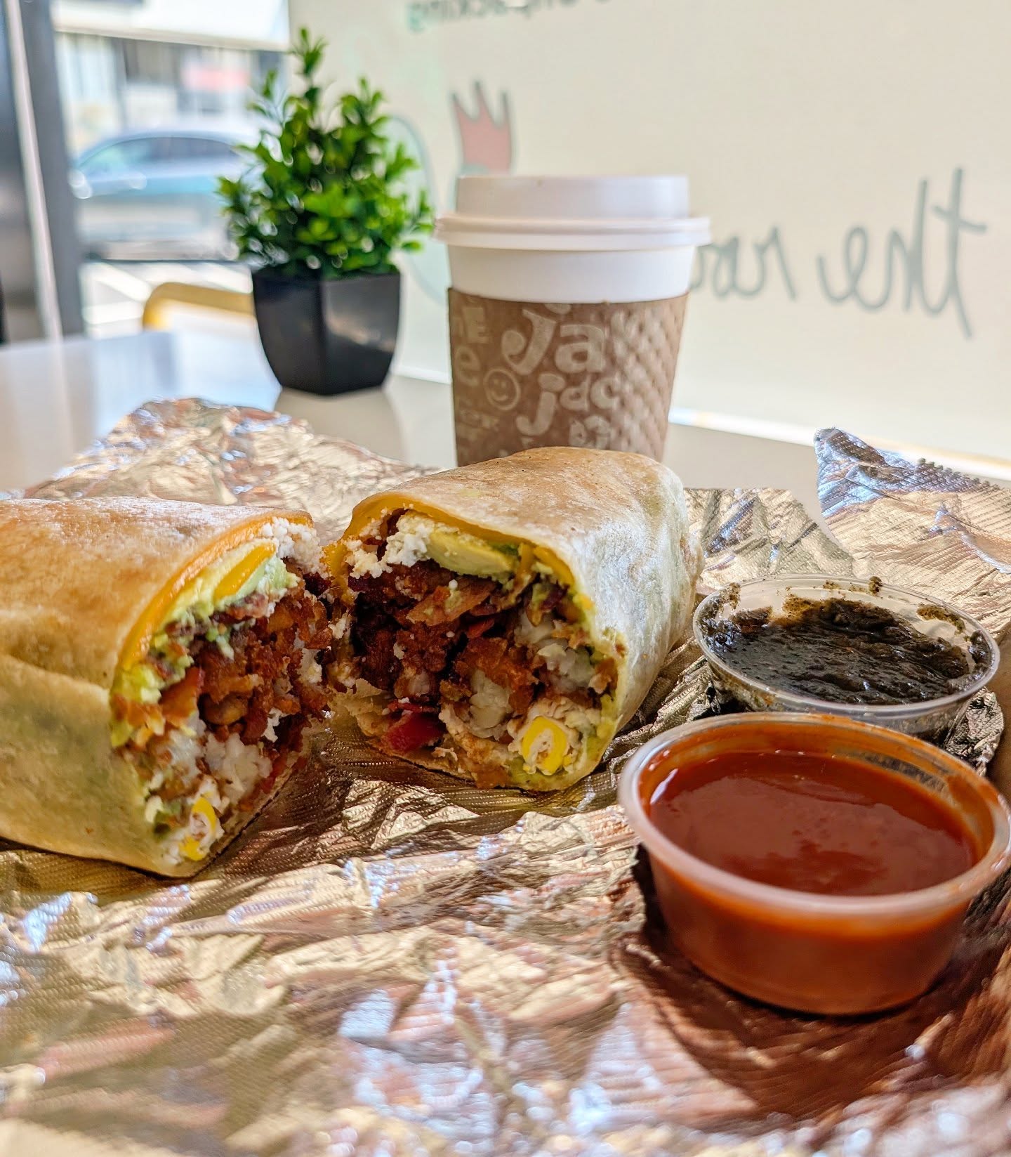 Start your week off right with a Rico Suave breakfast burrito from The Rooster 🐓