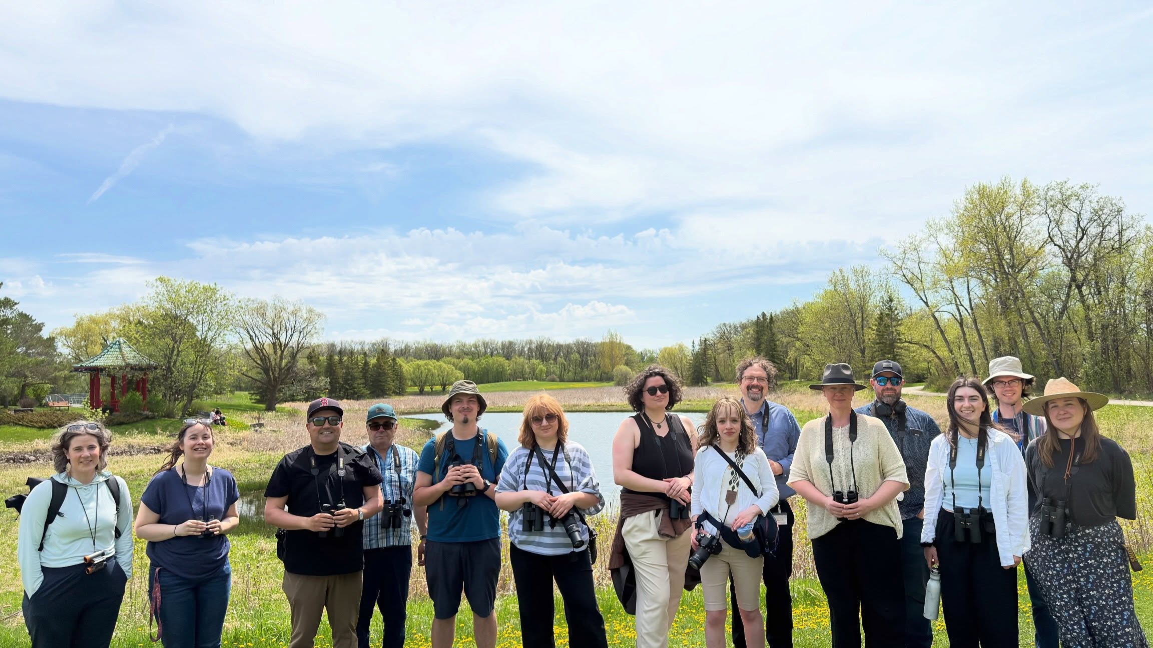 I don’t know if good people are naturally drawn to birding, but I do know that spending time with the UMIBC birders feels like good medicine. The people who come out on these walks are kind, thoughtful, and welcoming, and being together brings as much joy as the birds themselves. Feeling grateful to be part of this community.
The heat today meant that warbler activity was fairly quiet, but we were fortunate to spend several minutes with a beautiful male American Redstart only a few metres away from us. We were also accompanied throughout the walk by the sweet song of the Yellow Warbler.
One of the most memorable moments was when a female Pileated Woodpecker landed close to our group and called out with a voice so powerful it seemed to move right through us. Another special moment came when a sharp-eyed birder in our group spotted an Olive-sided Flycatcher, a threatened species in Canada, its population declining year after year. We were also lucky to briefly spot an Indigo Bunting singing from the very top of a tree before it flew off again.
Today was our first time seeing both Indigo Buntings and Olive-sided Flycatchers on a UMIBC walk this year.
Slide 1: UMIBC birders
Slide 2: Olive-sided Flycatcher
Slide 3: Pileated Woodpecker
Slide 4-8: eBird checklist
#indigenousbirders
#birdjoy
#mentalhealth
#natureheals
📷: @justinleerasmussen