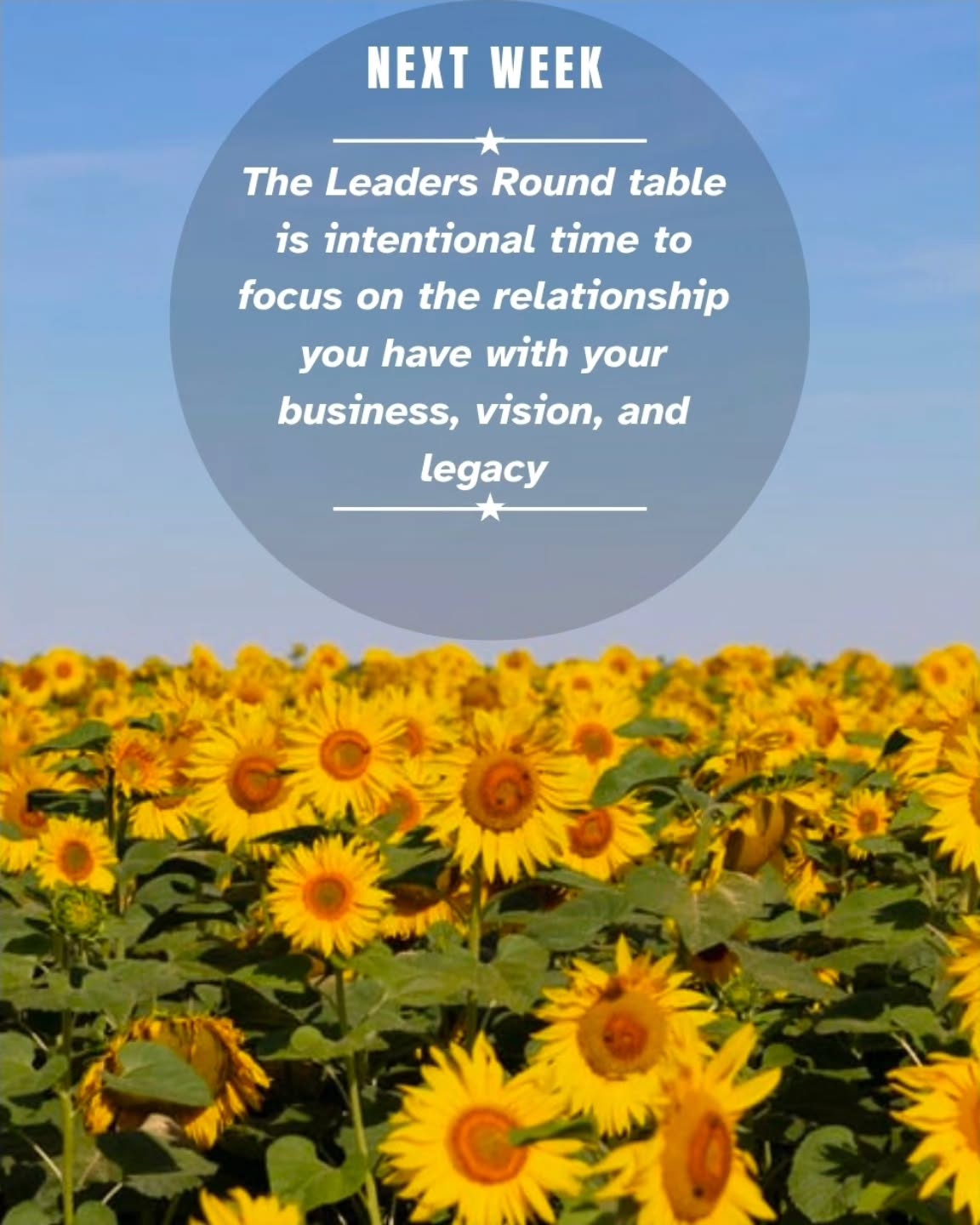 There’s something sooooo powerful about getting intentional leaders, executives, business owners, and professionals in the same room for conversations that go deeper than surface-level networking ! 🌻
Next Wednesday, I’ll be hosting the next Sunlit Leaders Roundtable. In short, it is a space for reflection, connection, leadership conversations, business growth, and honest dialogue around what it truly means to sustain yourself while building something meaningful. (At a small table, not oversized room)
We’ll be discussing exclusive, deep topics that deal with sustainability, responsibility, and balance.
Again, this is not traditional network. It's authentic connection and grounding.
It’s a grounded and intentional experience designed for those who are leading, building, growing, pivoting, and evolving.
I’m genuinely excited for the conversations that will unfold in the room next week! 🌻
There is still opportunity to join for next Wednesday! Drop a sunflower below or in a private message and I will send you the RSVP link to reserve your seat.