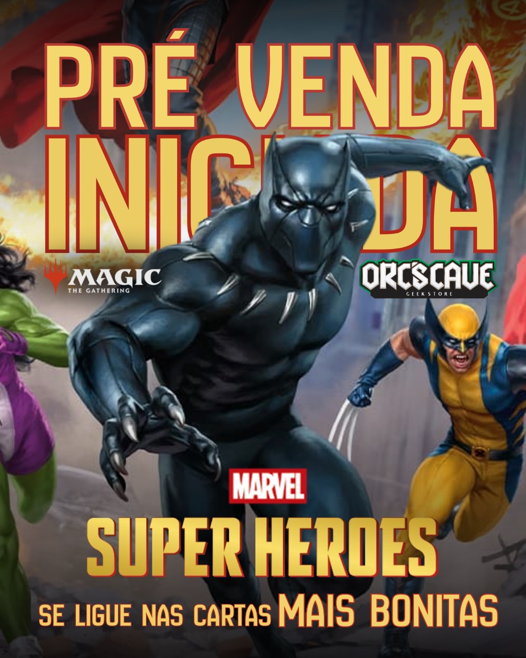 🦸♂️✨ Pré-venda iniciada!
A coleção nova de Magic (Marvel Super Heroes) já tá disponível em pré-venda no nosso site 👀
E sinceramente… olha essas artes 😭💚
as cartas vieram numa vibe comic clássica absurda de bonita
📲 Garanta a sua pelo site: link na bio!
porque essa coleção, pros fãs da Marvel, tá impossível de ignorar 😮🔥 #superheroes #magicthegathering #prevenda #feiradesantana