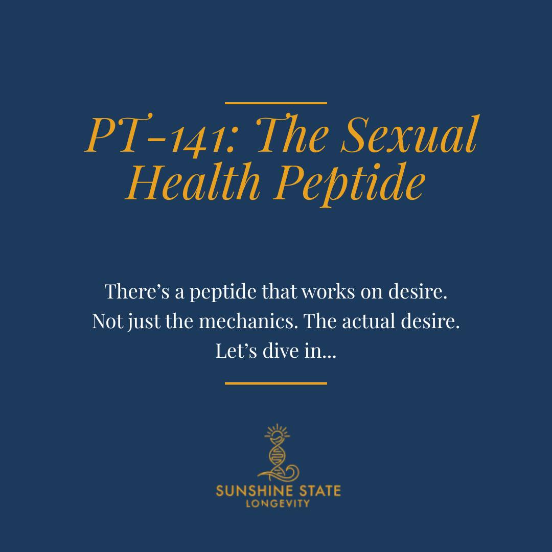 Nobody talks about this enough. So I will. đ
Low libido isnât something you just have to accept. Itâs not âjust aging.â Itâs not âjust stress.â Itâs a signal from your body that something in your biology needs attention.
PT-141 is a peptide that works differently than anything else in sexual health medicine â it targets the neurological pathway for desire directly, not blood flow mechanics.
It works for men and women. Itâs available by prescription. And itâs one of the most life-changing protocols I offer.
If your libido has changed and youâve been told your labs are normal â this might be worth a conversation.
No judgment. No awkwardness. Just clinical, personalized care.
Save this post and drop any questions below â I answer everything. đ
#sexualhealth #longevity #hormones #biohacking #peptides
