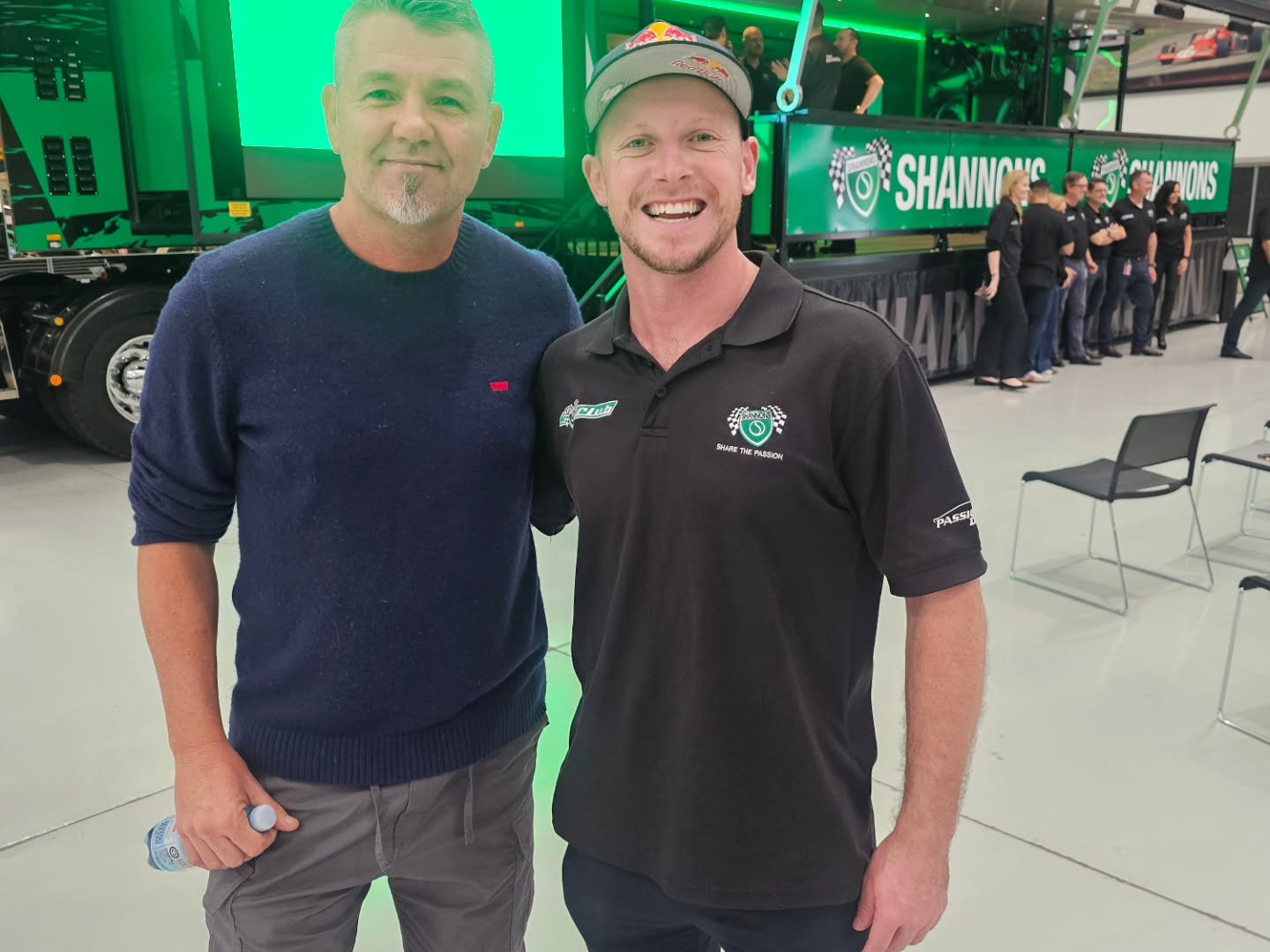 Was sood good catch up some familar faces at the @shannonsinsurance launch of their new "super rig 2.0" today. Thanks @andydouble_a for the invute we had a great time. @willbrown38 @ellismanagement. Be sure to check this amazing rig out next week in Coolabgatta!