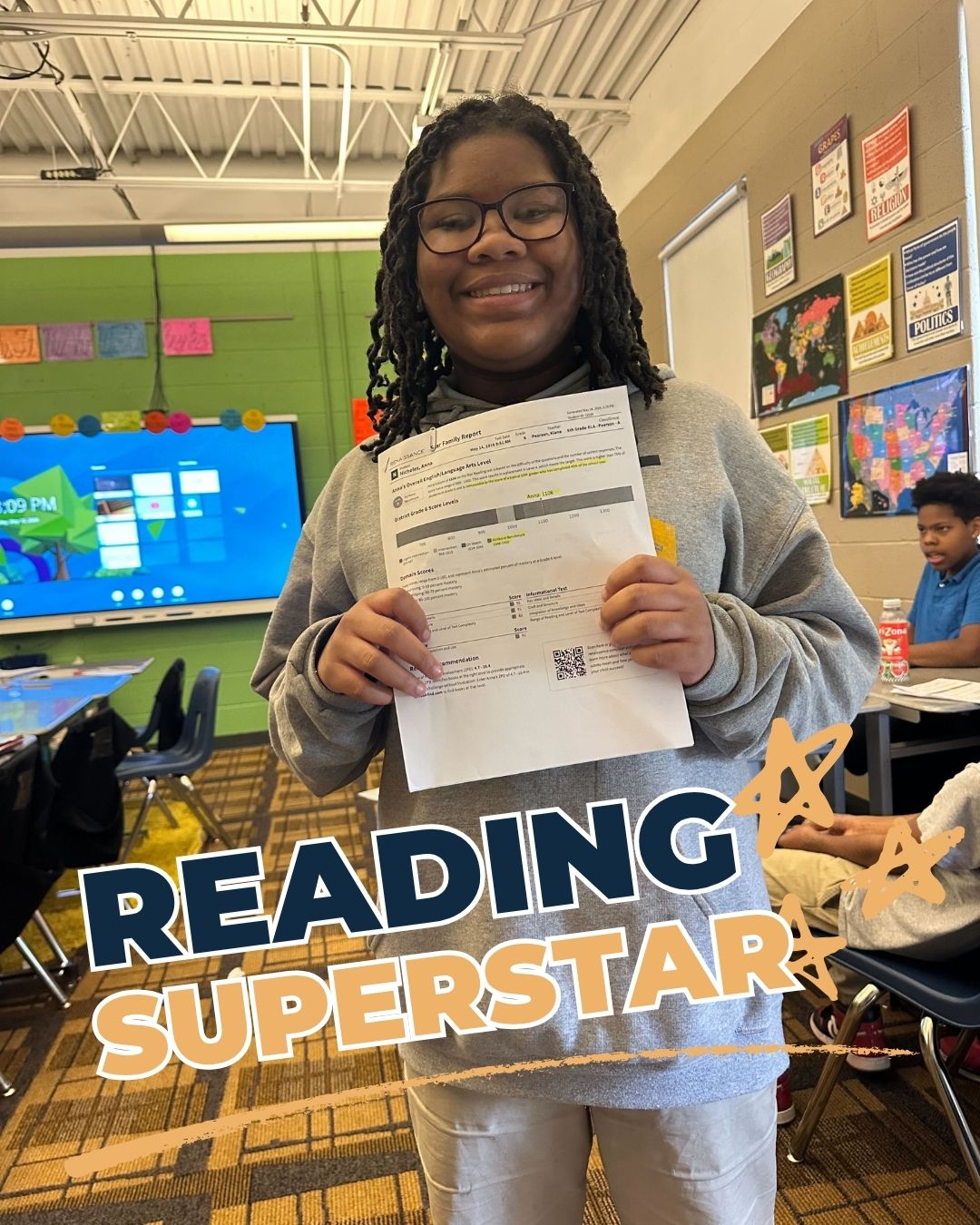 READING SUPERSTAR
While we just wrapped up the school year yesterday, we still have so many encouraging stories to share with you from 2025-26. Like this one:
In the span of just one year, this student excelled to read at 10th grade level! 📖
One school year. One unstoppable student. 🤯
When we asked her how she felt, she said: "I've never been so proud of myself."
That's everything.
Huge congratulations to this incredible 6th grader — and a massive shoutout to Mrs. Pearson, who saw what was possible and didn't let her settle for anything less.
This is what happens when hard work meets great teaching. We are so proud. 🙌❤️
#harambee #readingstuperstar #readinggrowth #columbusschools #columbusstudents #southlinden