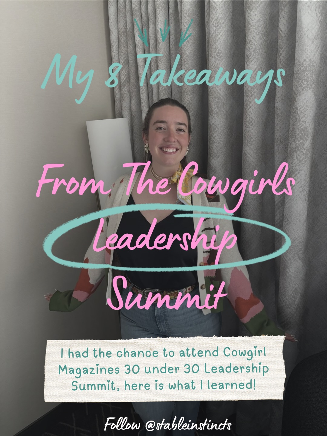 There were so many light bulb moments while attending COWGIRL Magazines 30 under 30 Leadership Summit and I came home really feeling energized about the industry. There are soooooo many ambitious driven women who are leading the way and blazing trails for others.
For those who didn’t get a chance to attend here are my top 8 takeaways from the event itself!
#cowgirlstrong #cowgirlmagazine #leadership #nicejobcowgirl
