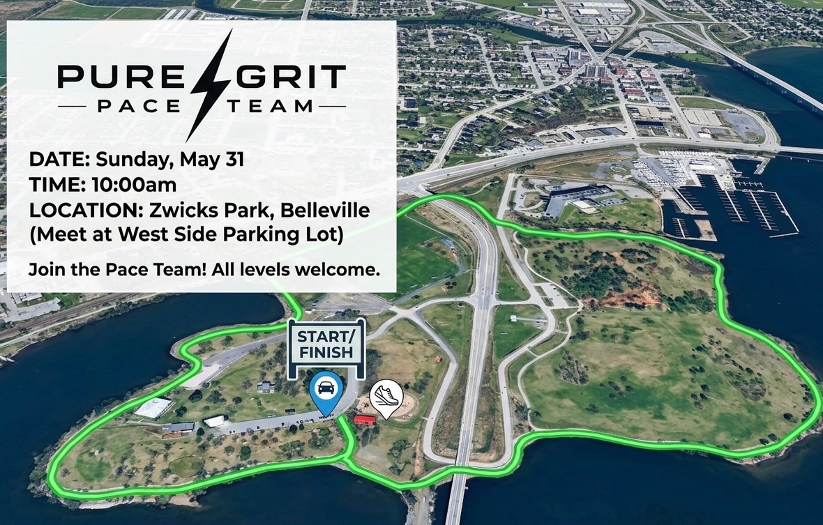 The Pure Grit Pace team is excited to get back to a group run this weekend with fantastic weather in the forecast! Perfect for all running levels, whether you’re looking to PR your next run or just get steps in for the day at a leisurely pace we have a crew for you! See at Zwicks this Sunday 10am!
-
-
-
#runclub #belleville #bayofquinte #quintewest #groupfitnessclasses