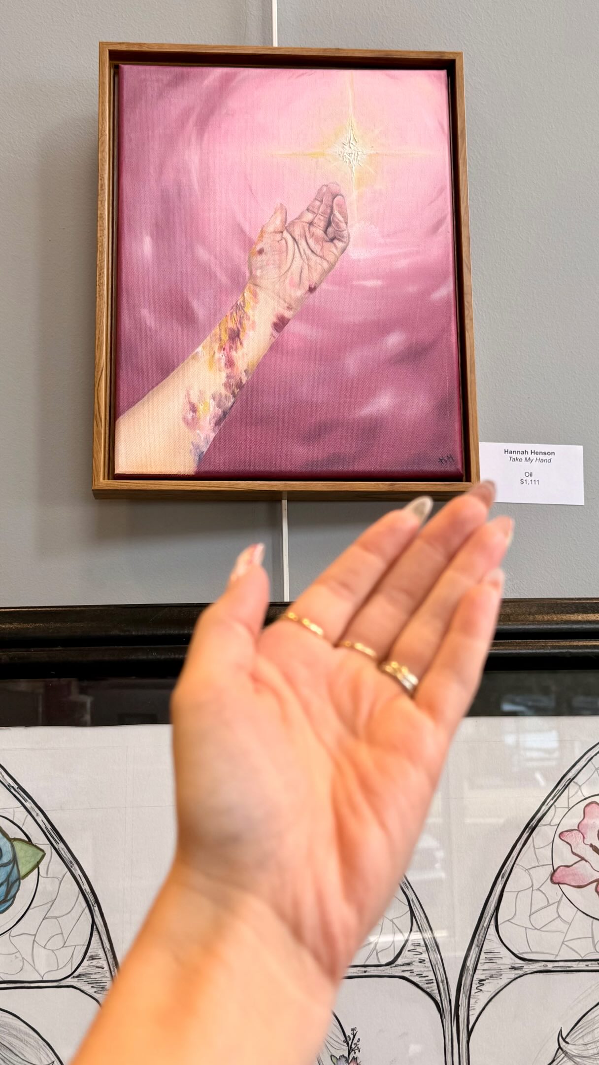 Eeek! Took a chance this spring and submitted two pieces to be displayed at a local art show. One of my favorite nail sets and my very first oil painting. It was so cool to see my creations hanging on someone elseโs wall for people to see! But also so vulnerable. Going ahead and checking this off my 2026 bingo card.
In Full Bloom will be on display at the @suwaneeartscenter until July 10th for any locals to go check out! There are so many gorgeous pieces by other artists in this exhibit.๐ธ
#localart #oilpainting #nailartdesign #artist