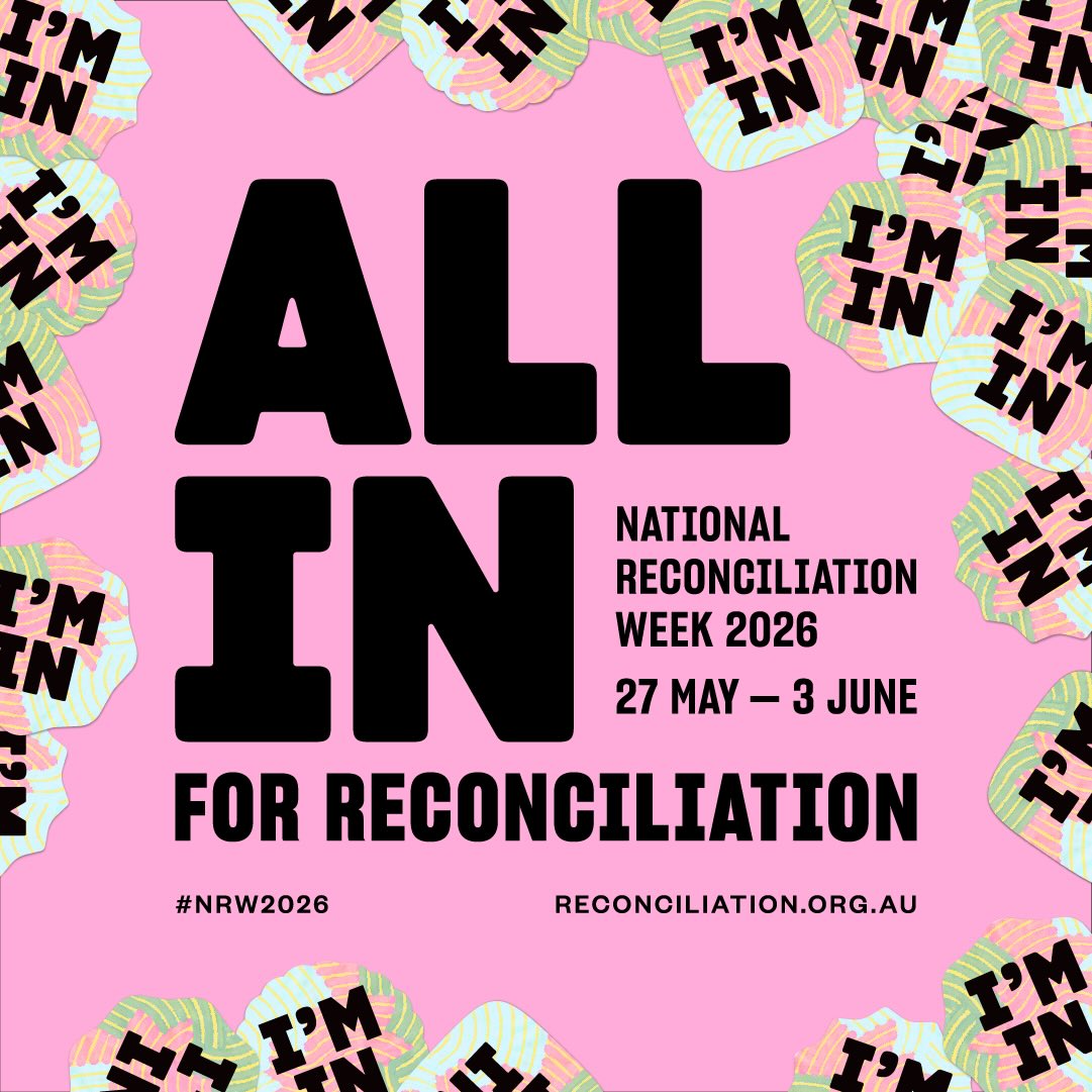 National Reconciliation Week is a time for all Australians to learn about our shared histories, cultures, and achievements, and to explore how each of us can contribute to just futures in Australia. Held each year from 27 May to 3 June, the week marks two significant moments in Australia’s history: the 1967 Referendum and the Mabo decision. These dates recognise important steps in the ongoing journey toward equity, recognition and the rights of First Nations peoples.
To us at Killara, the 2026 theme ‘All In’ means a commitment that every person shares in honouring and platforming First Nations Cultures, histories, and rights 365 days a year.
We wanted to share this beautiful artwork by the wonderfully talented Kylie Skew, Coordinator of our Djilang Sistas Hub. In understanding what ‘All In’ means to her, Kylie echoes the words of @djirravic in centering the voices and safety of Aboriginal women, which is represented in the painting:
“This artwork honours Women’s Business - the quiet strength, knowledge and connection carried through generations of Aboriginal women. The soft pinks speak to care, healing, love and femininity, while the circular meeting places represent women gathering, sharing stories, teaching, listening and keeping culture strong. The woven line across the canvas symbolises connection to Country, to Elders, to family and to the women who came before us. It also reflects the way women’s knowledge is passed on through hands, stories, ceremony, making and memory. The coolamons represent the load Aboriginal women bear in all facets of daily life. Together, the painting and weaving show the many layers of women’s identity: strength, softness, resilience, culture and belonging.”
#nationalreconciliationweek #reconciliation