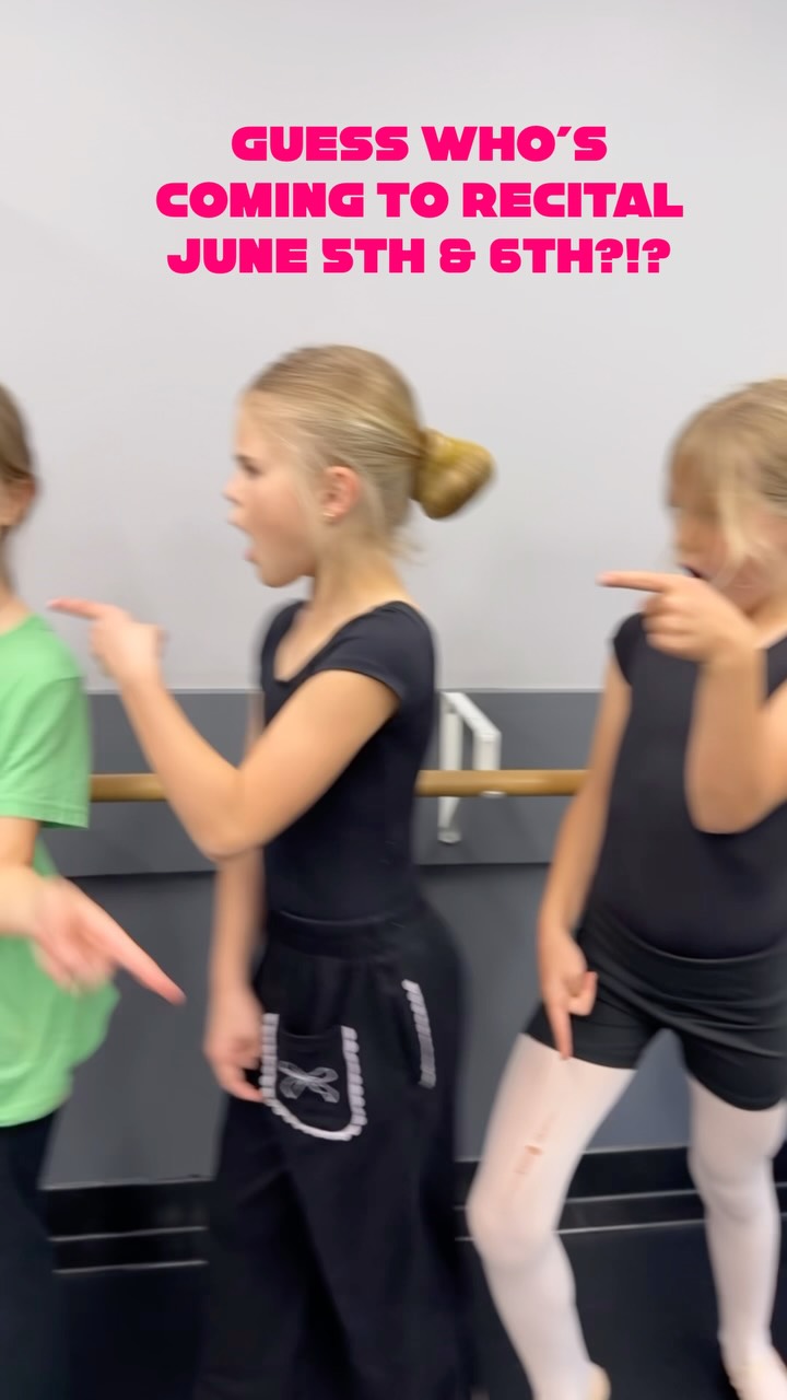 Did you hear who’s coming to recital June 5th & 6th!?!?!🤫👈🏻🩷
