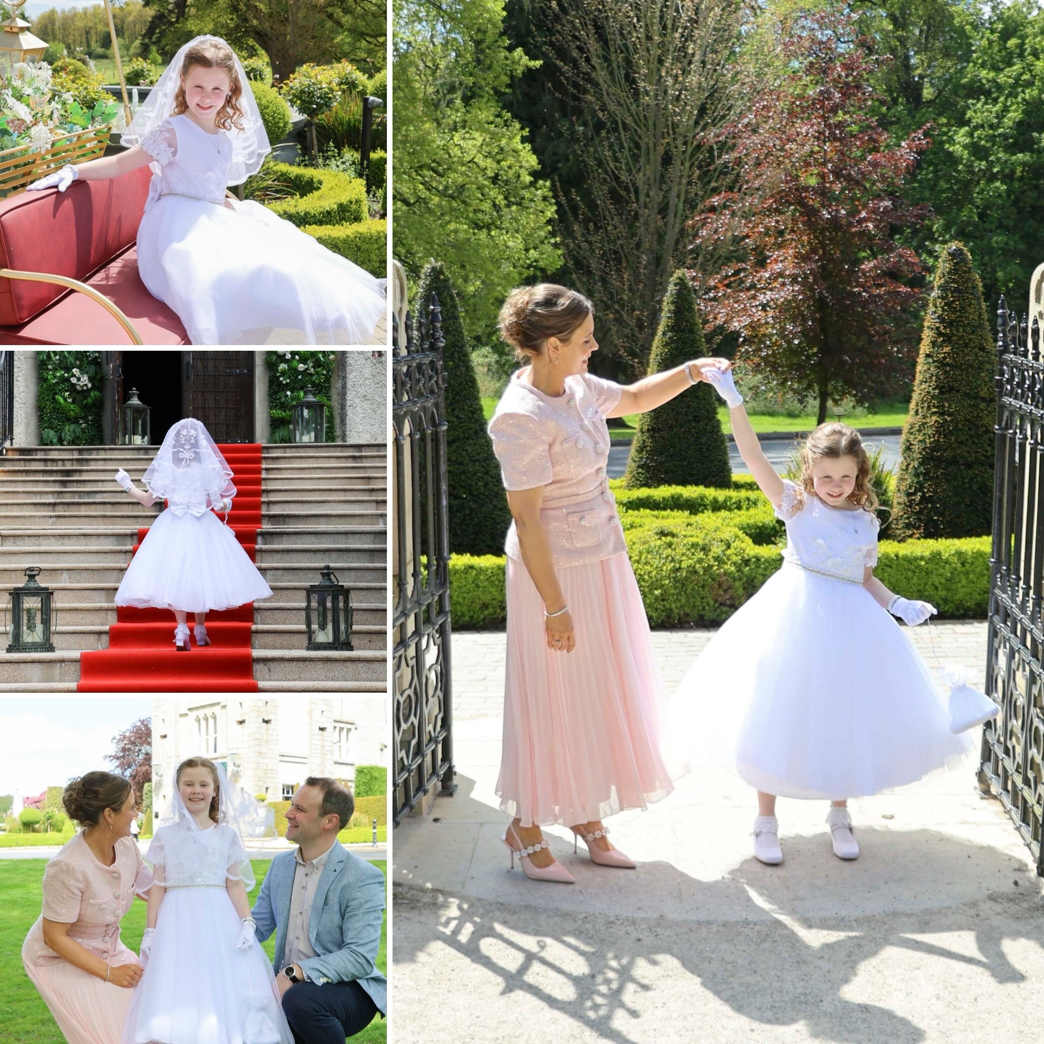 Elena was nothing short of a princess for her Communion photoshoot at the beautiful @cabracastlehotel ✨ Lovely memories to capture of this family 😊 #makingmemories #firstholycommunion #familyphotoshoot #thomaswhytemedia