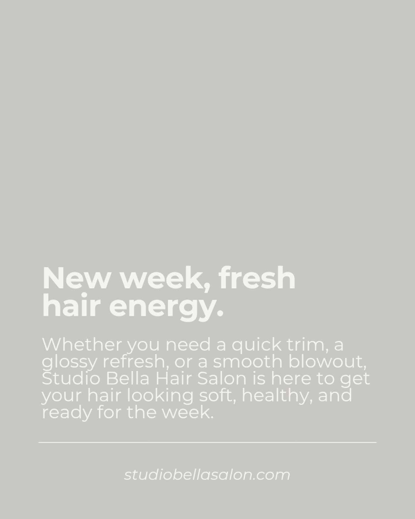 New week, fresh hair energy ✨
Whether you need a quick trim, a glossy refresh, or a smooth blowout, Studio Bella Hair Salon is here to get your hair looking soft, healthy, and ready for the week.
Book your appointment and start June feeling beautiful 💋
studiobellasalon.com, link in bio.
#StudioBella #WinghavenMO #OFallonMO #NowHiring #STLSalon BoothRental HairStylistLife STLHair SalonCulture CosmetologyJobs