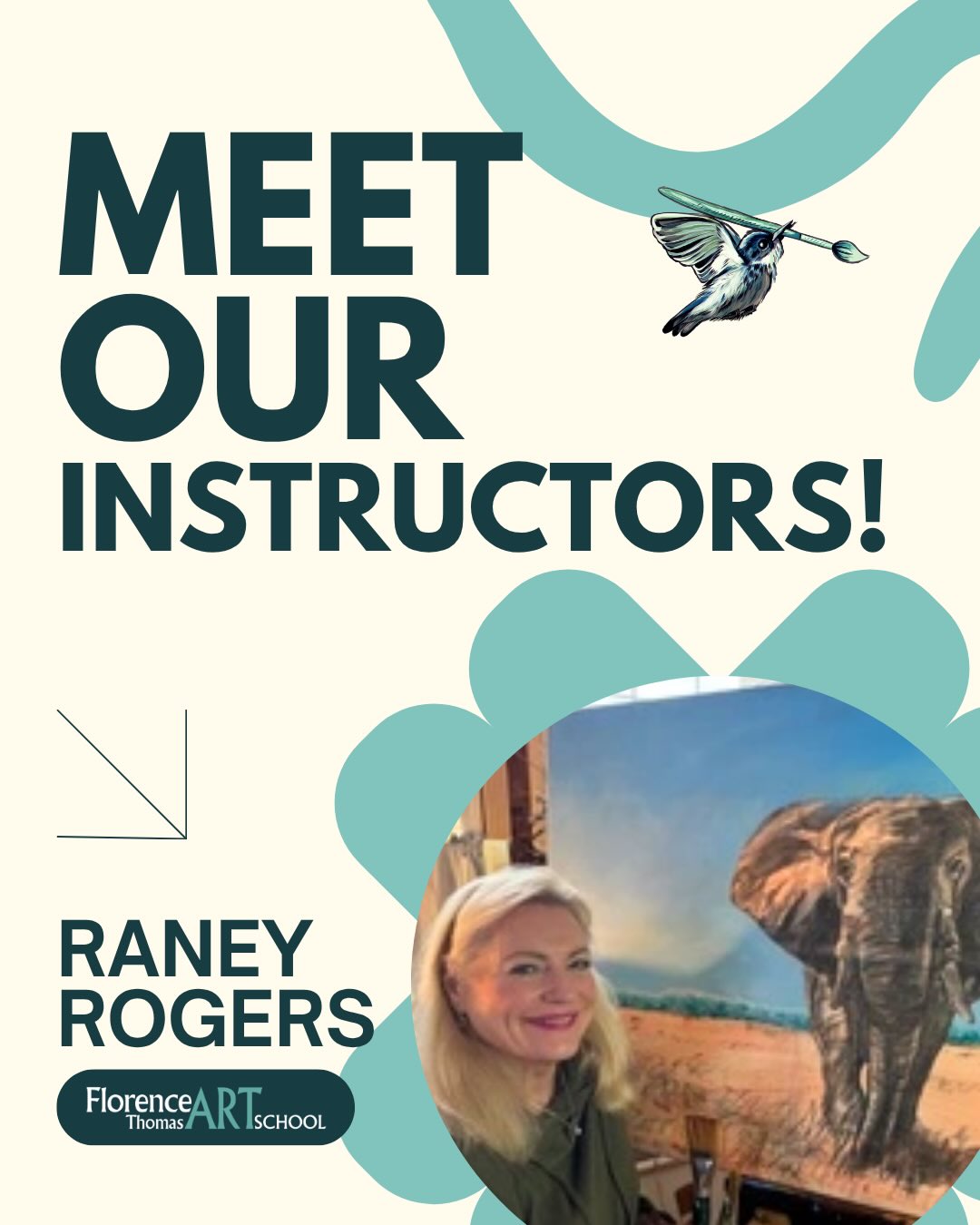 🎨Instructor Spotlight: Raney Rogers
✨✨Welcome Raney Rogers ✨✨
Raney grew up in the Piedmont of NC, moved to the mountains where she opened the 1st art gallery in West Jefferson and has been painting since 1981. She taught K-6 Art for five years before pursuing her vocation as a painter in 1981. She has won many awards for her watercolors of flora and fauna which are in private and corporate collections throughout the world.
Be sure to check out her upcoming workshop!
🖌️ Landscape in Acrylics
Saturday, June 13 | 1-4pm
You may know Raney best as the “upside down painter” in her Painting with Raney sessions, but that is really only a part of the process.
Join Raney in creating a landscape with acrylics from start to finish with a bit more time to add in the details and try new techniques with this incredibly versatile medium!
From thin glazes to thick and heavier top layers, acrylic has the properties of watercolor and oil that you can incorporate into one painting. This creates a luminous and rich color and texture without the wait time or risk of picking up the first glaze.
And yes, there will be an upside moment or two. There are always many ways to approach subject matter and you must try as many as possible to find your own authentic vision.
Supply List Online
To register, visit florenceartschool.org/workshops
#artworkshop #westjeffersonnc #acrylicpainting #florencethomasartschool